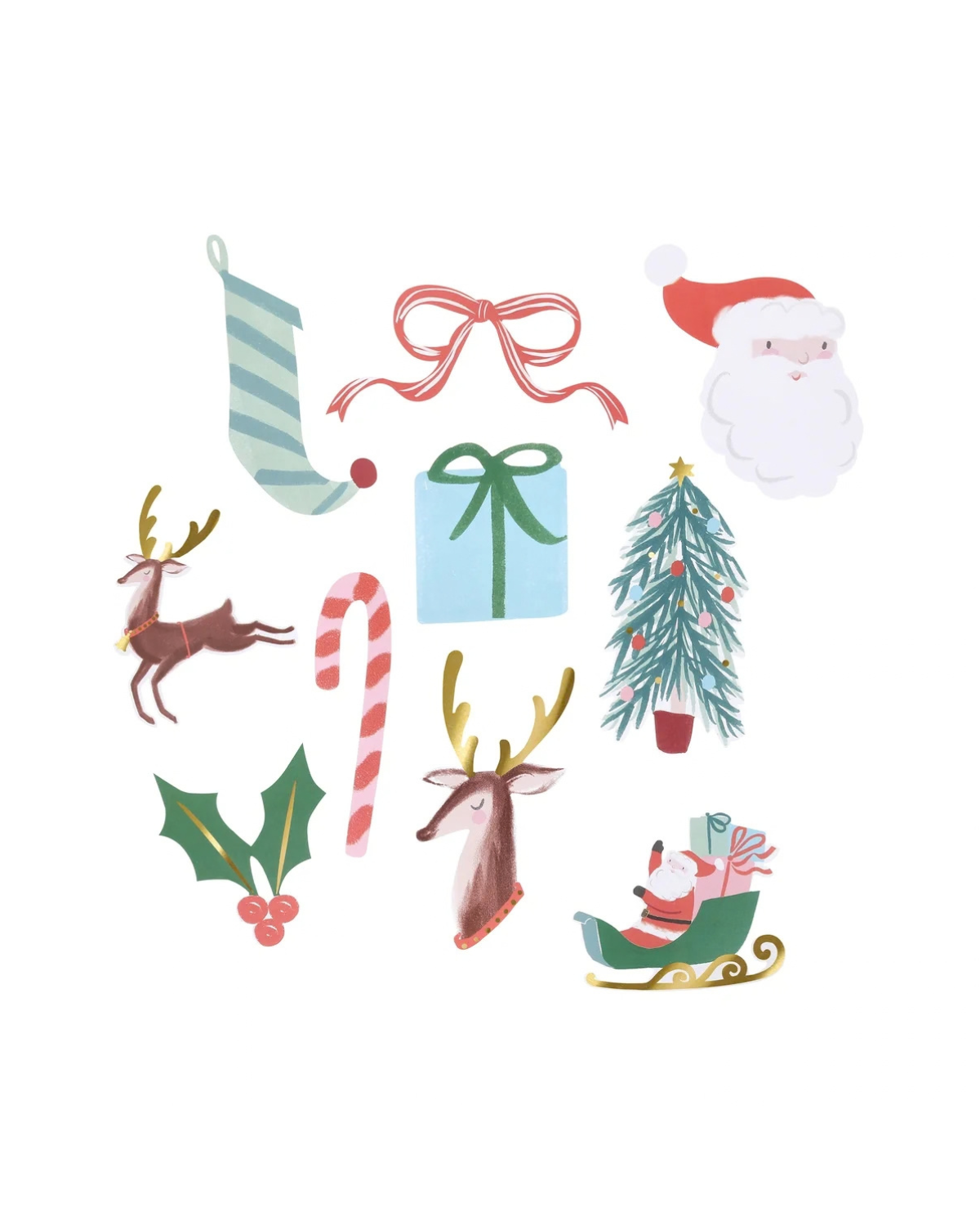 Stickerset Weihnachten - 25 Stück