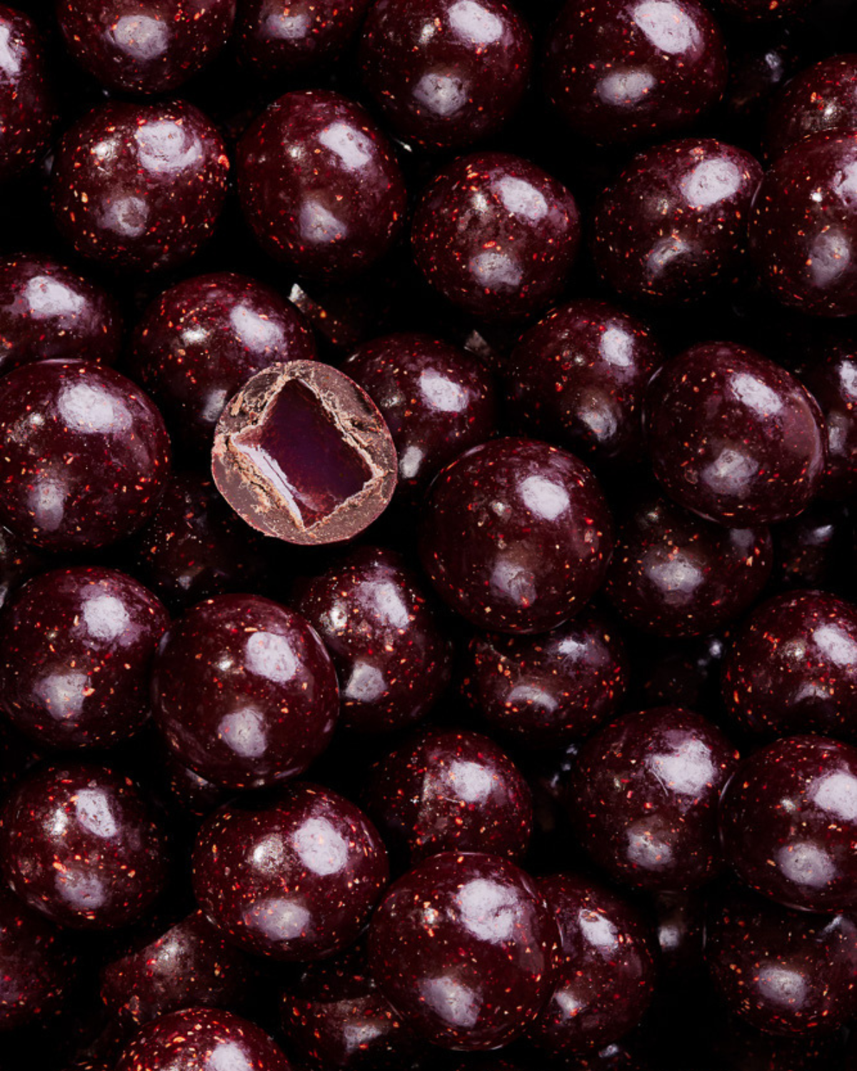 Fruchtgummi mit Schokolade – Dark Raspberry / Himbeere & Dunkle Schokolade 250 g