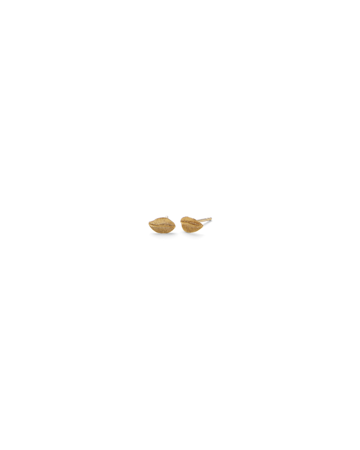 Elm Leaf Ohrstecker - Gold