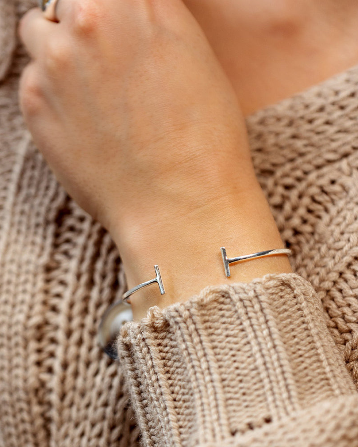 Armreif Strict Bar Bangle - silber