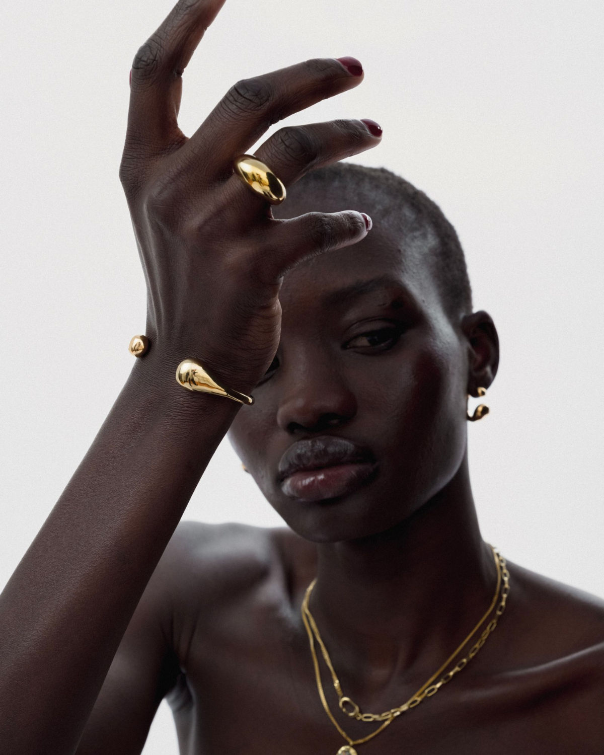 Armreif Bolded Drops Bangle - gold