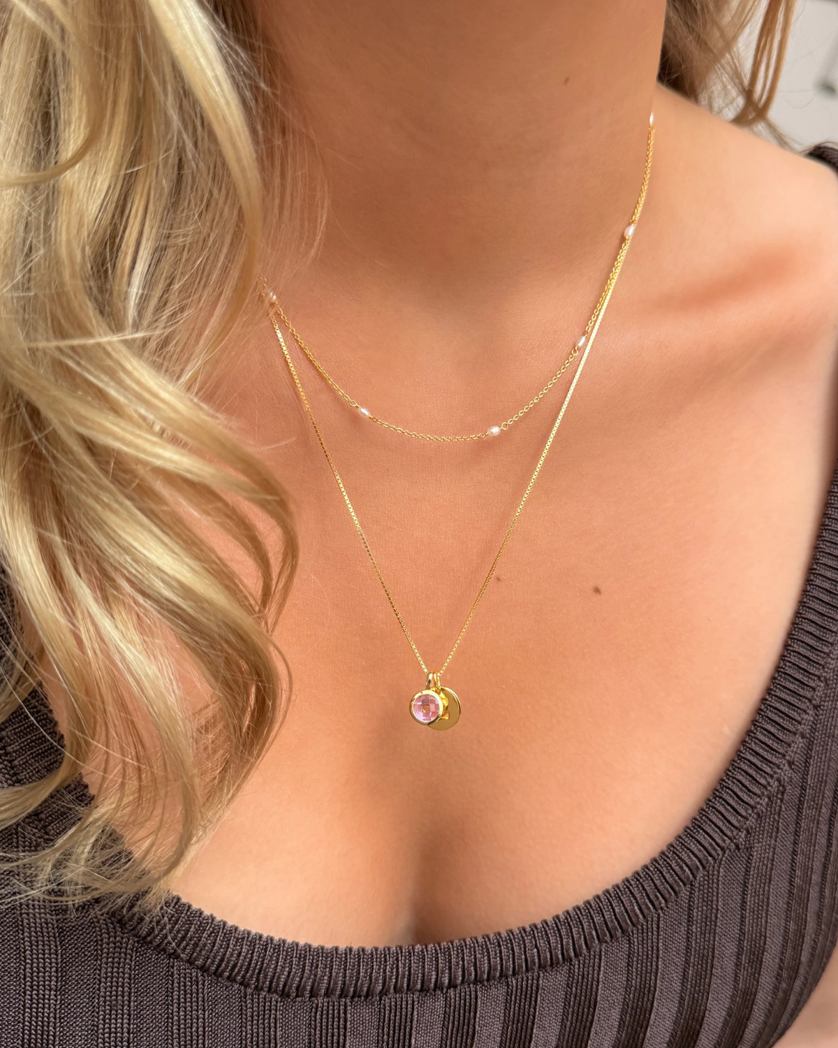 Anhänger Beloved Birthstone - gold