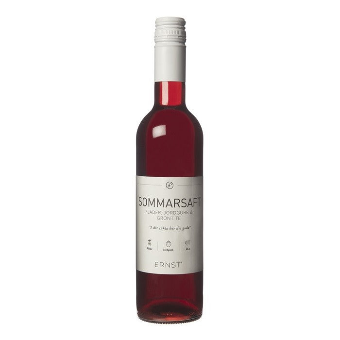 Sommersaft - Holunderblüte, Erdbeere, grüner Tee