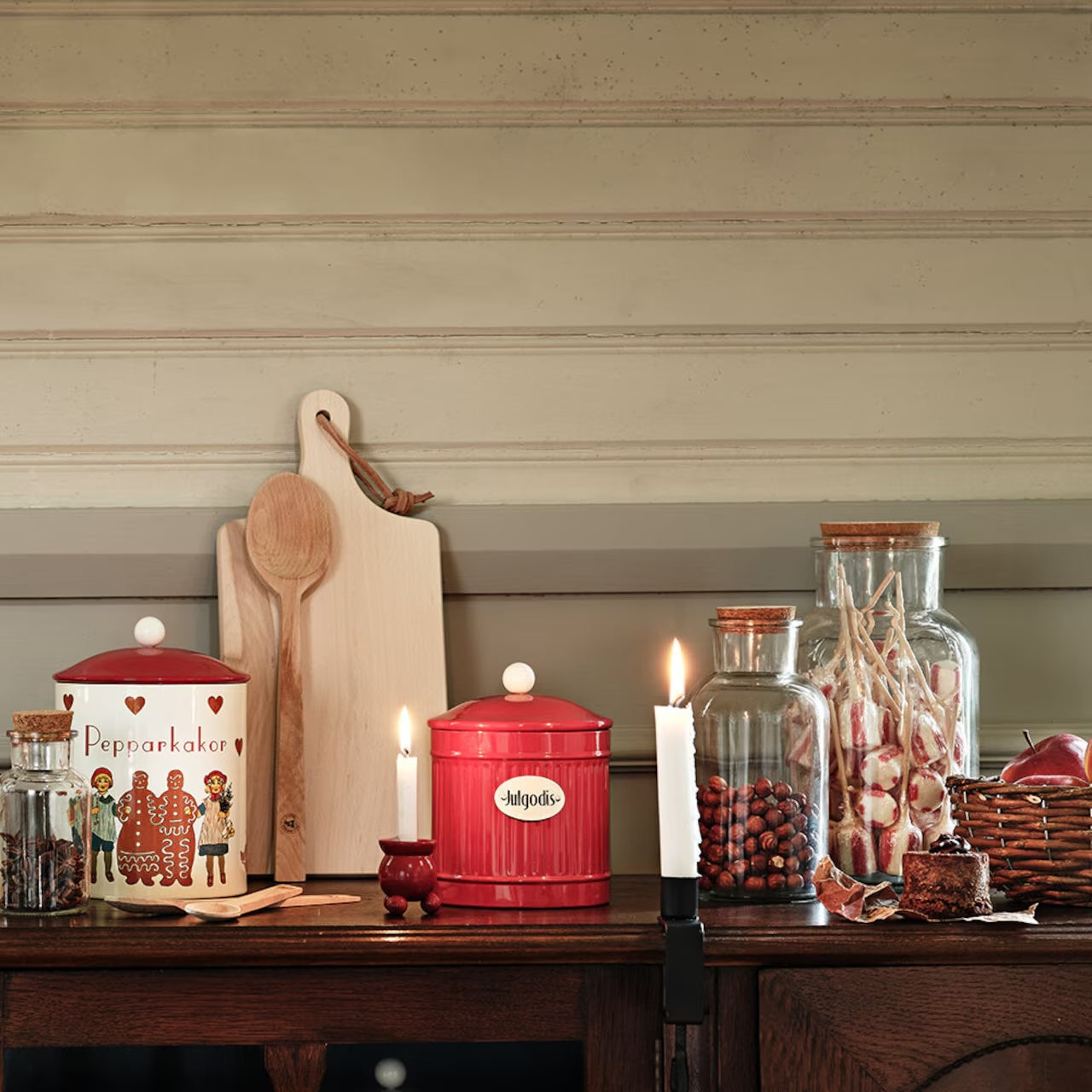 Traditioneller schwedischer Weihnachtskerzenhalter - klein