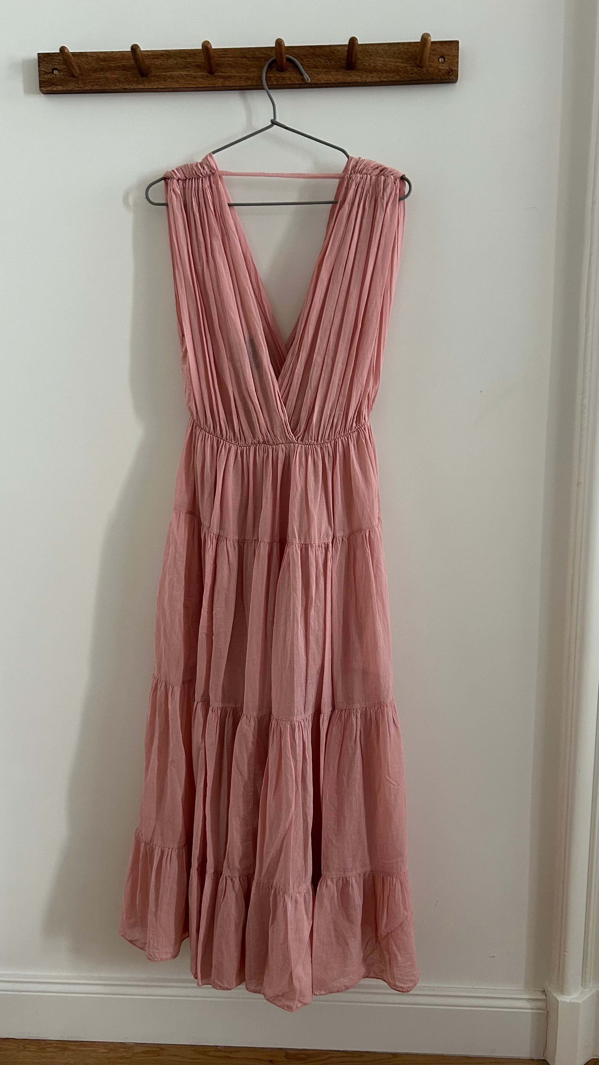Ärmelloses Kleid - altrosa