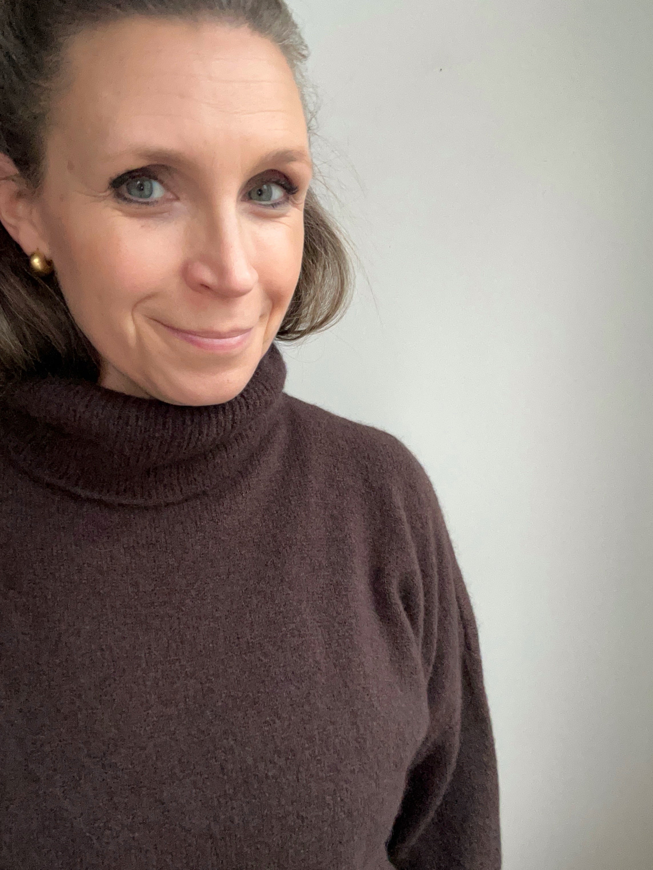 Rollkragen Pullover schokobraun