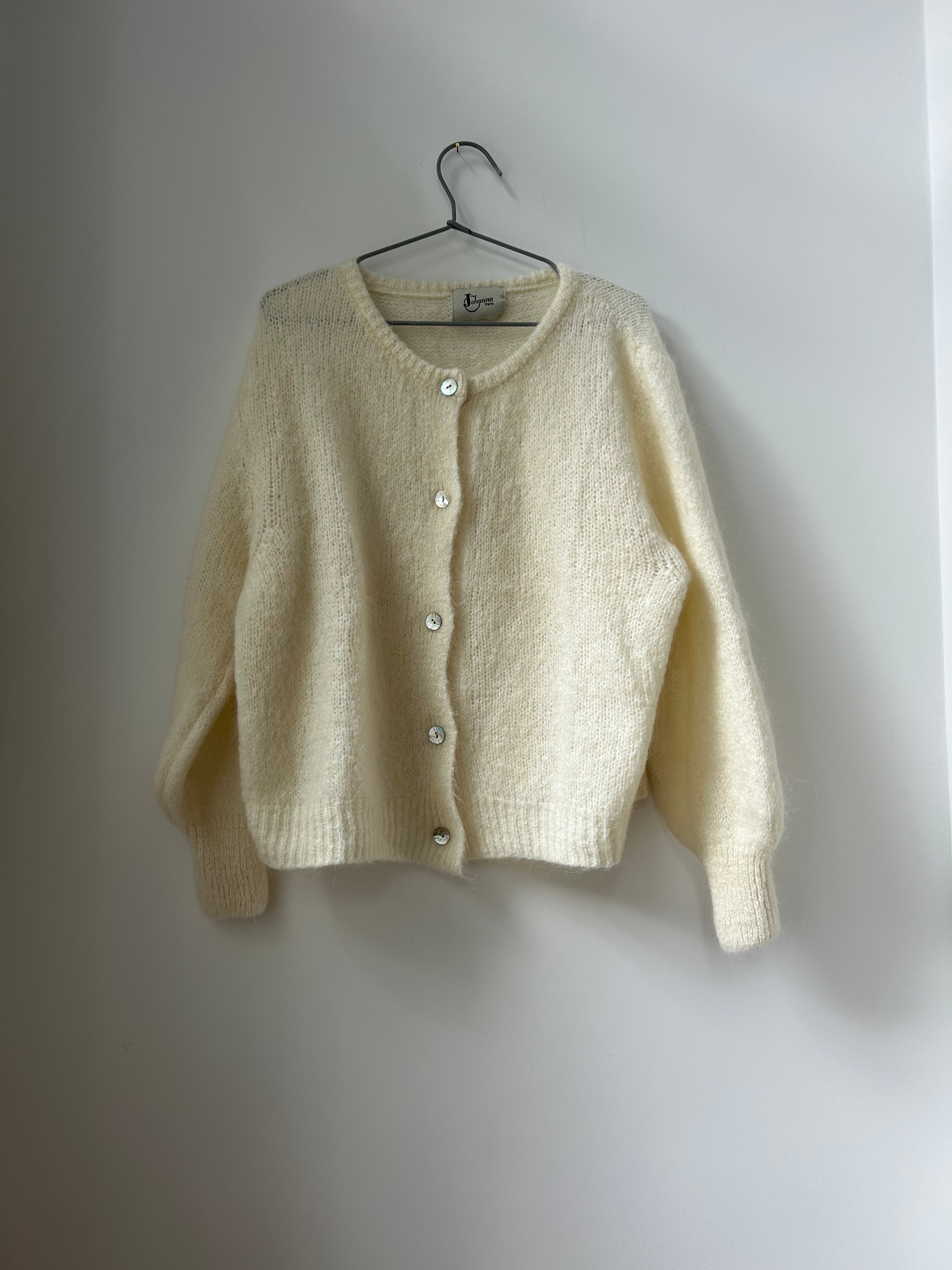Strickjacke Cardigan - Creme