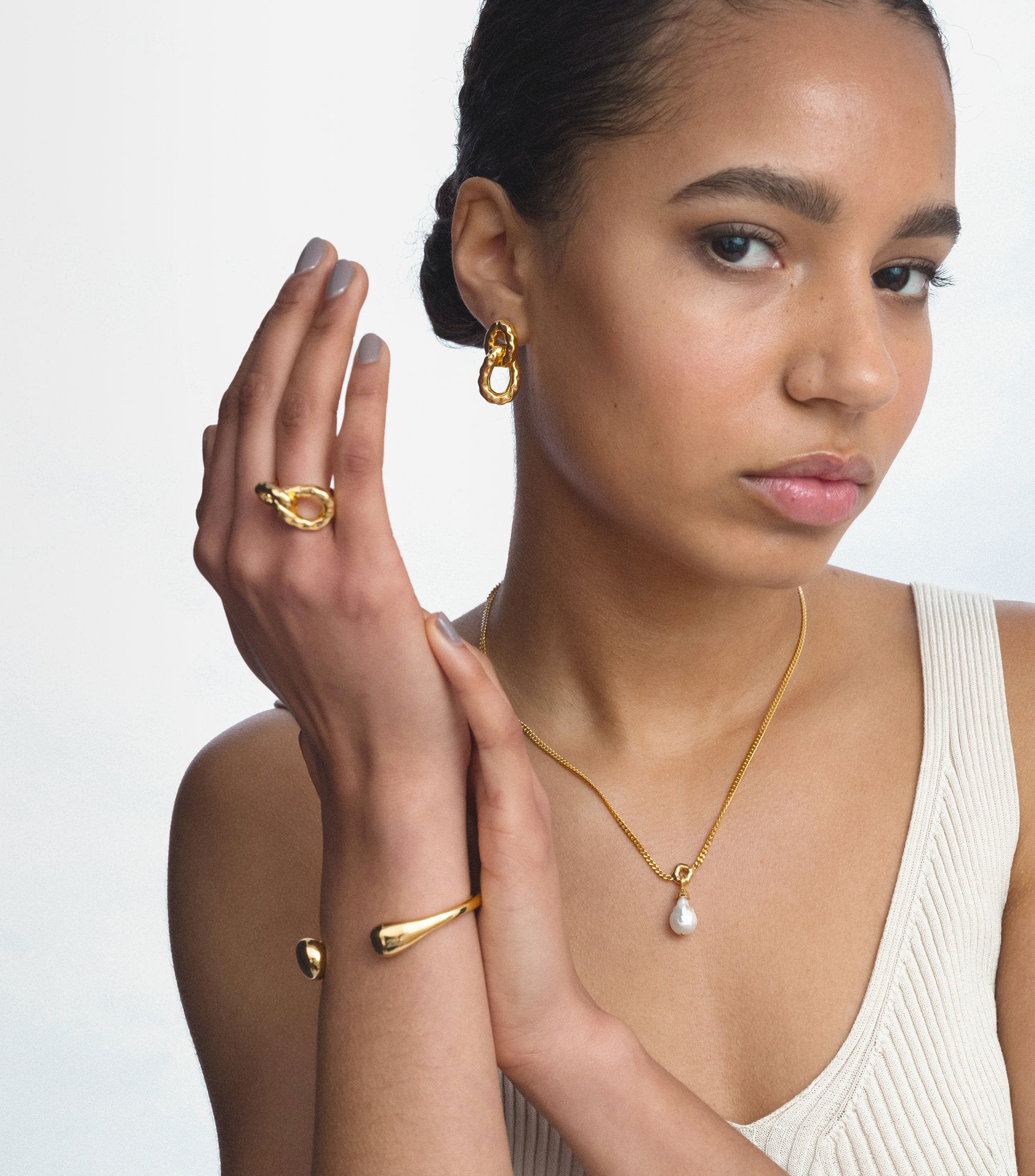 Armreif Bolded Drops Bangle - gold