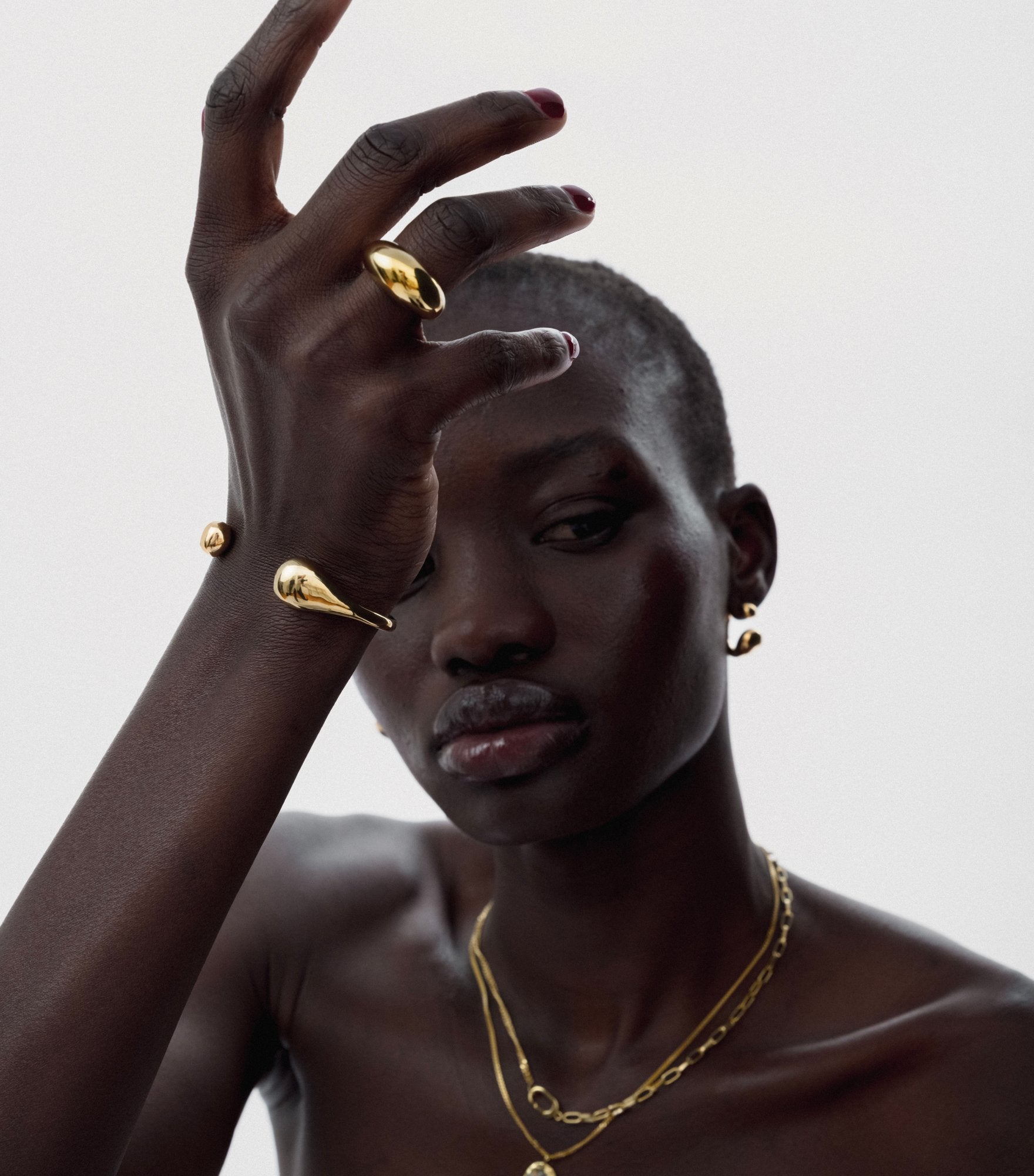 Armreif Bolded Drops Bangle - gold