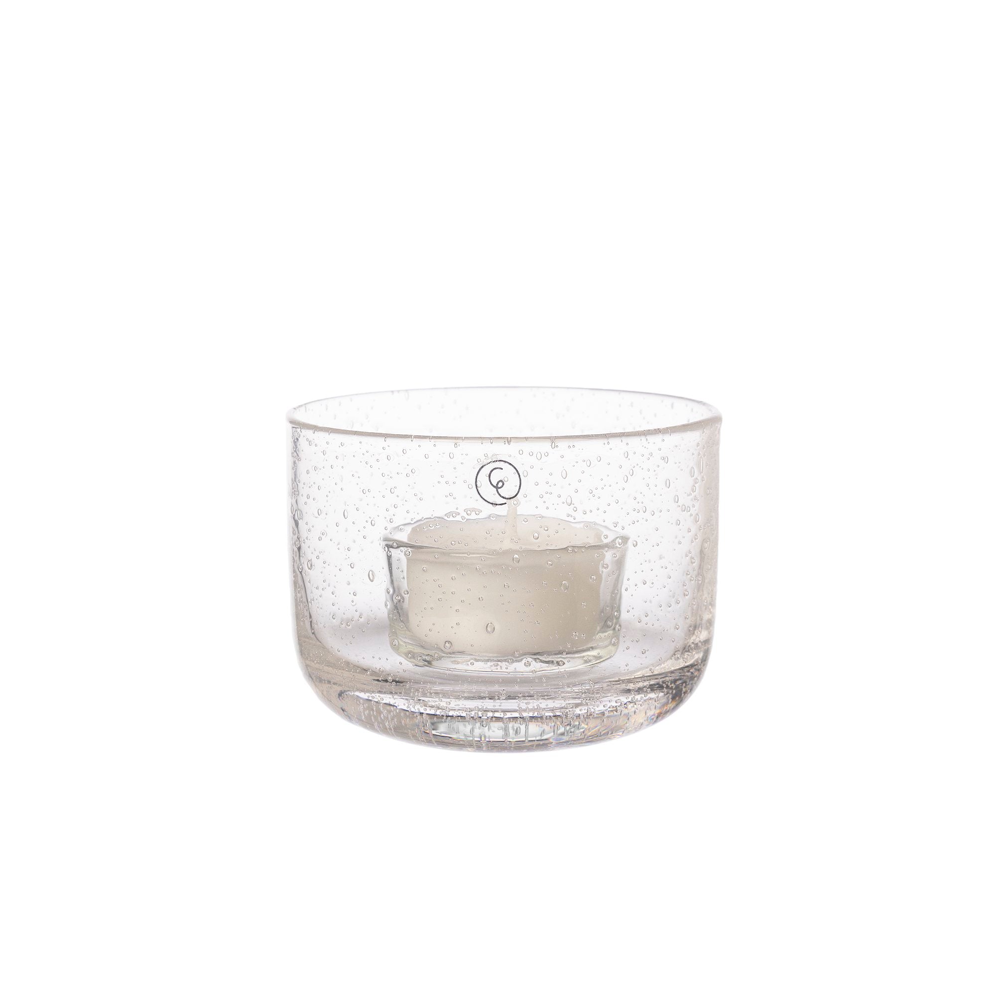 Teelichthalter aus Glas