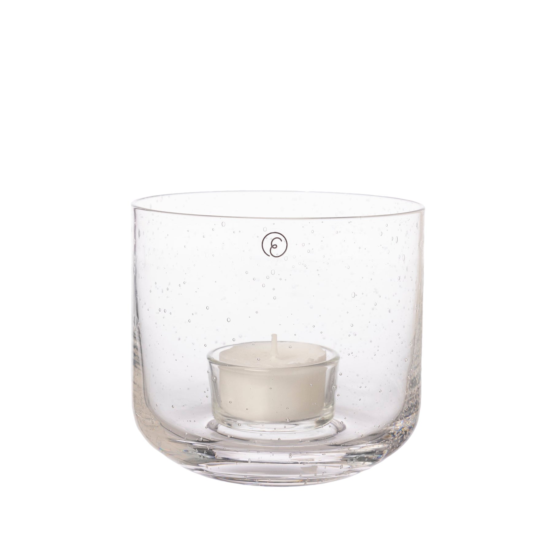 Teelichthalter aus Glas
