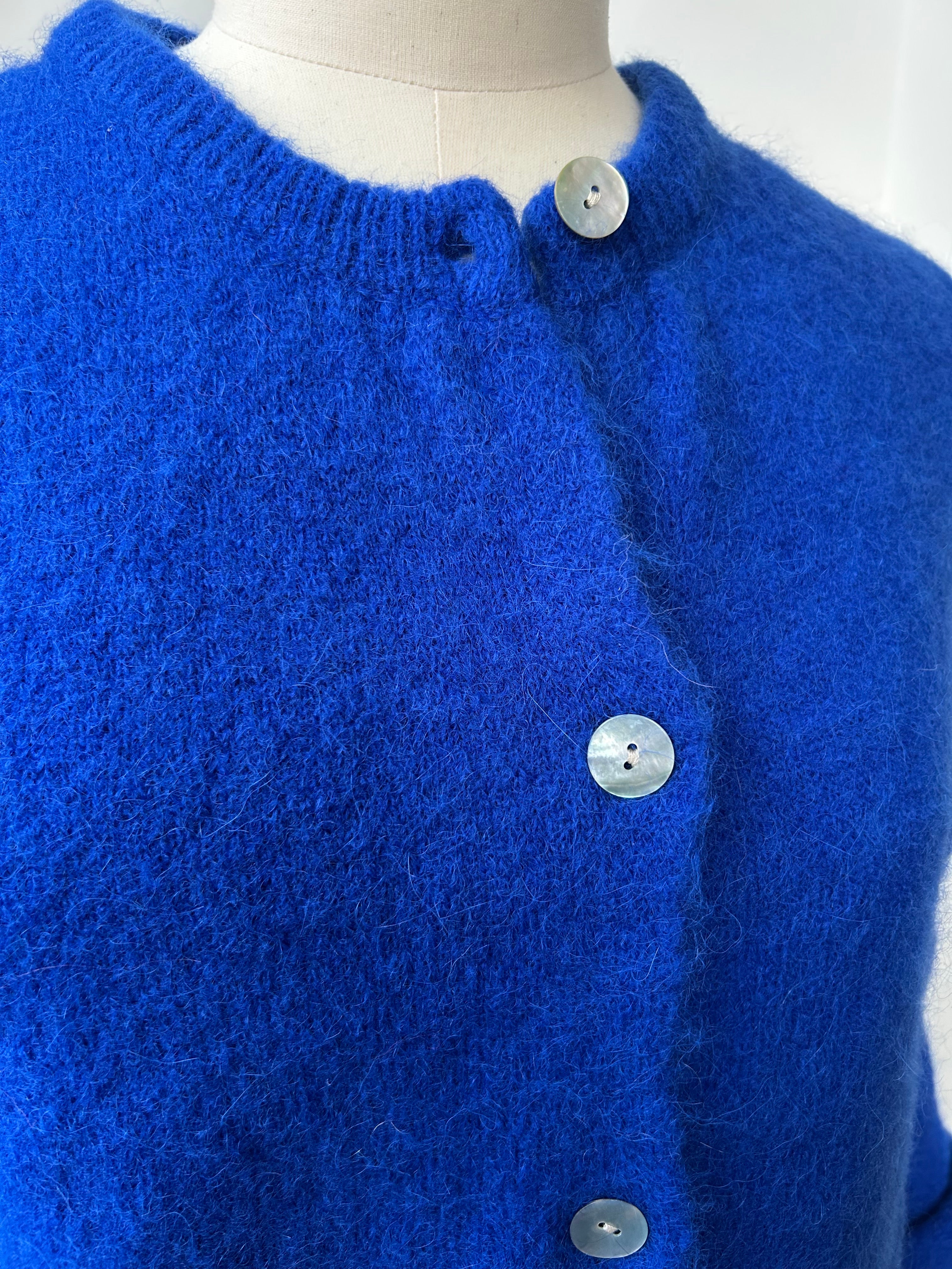 Strickjacke Cardigan - Königsblau