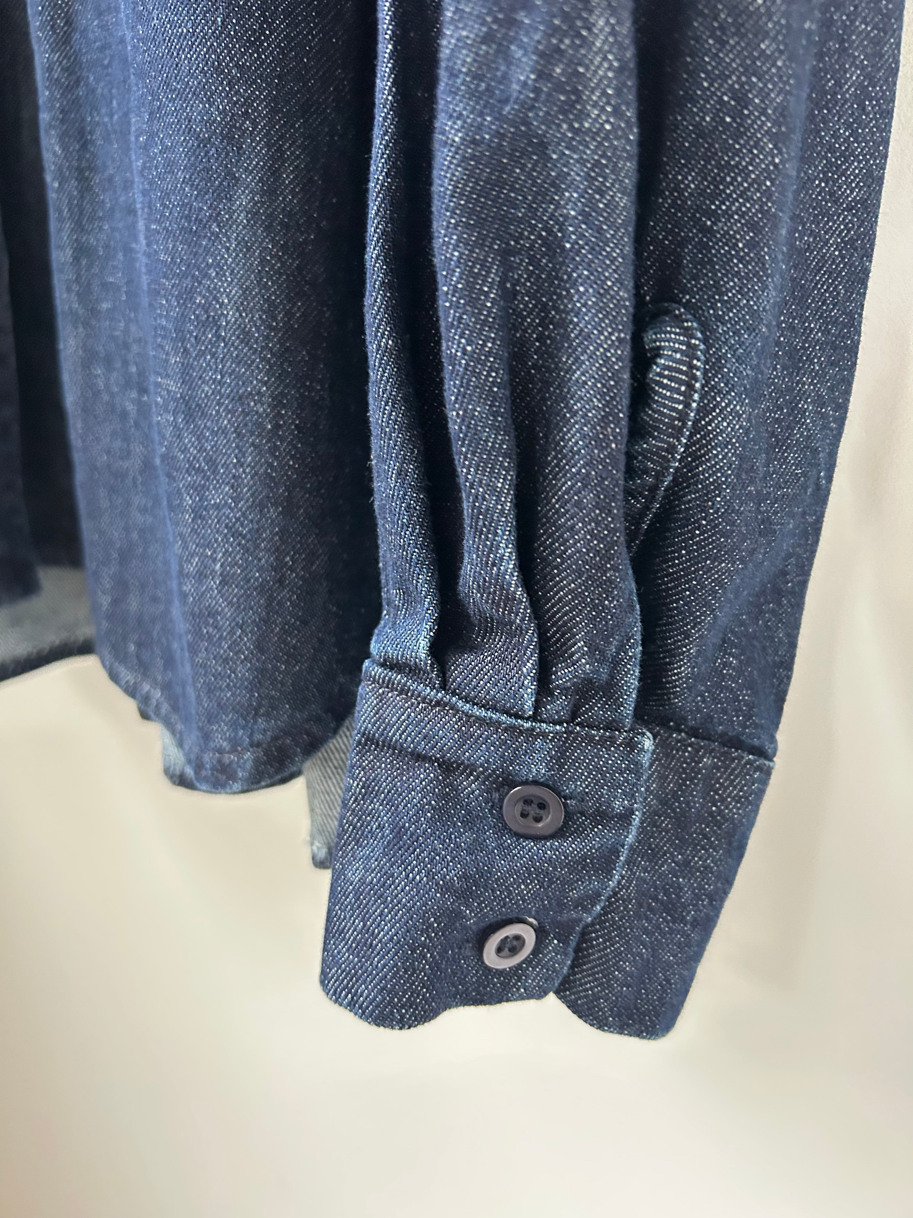 Jeansbluse - dark denim