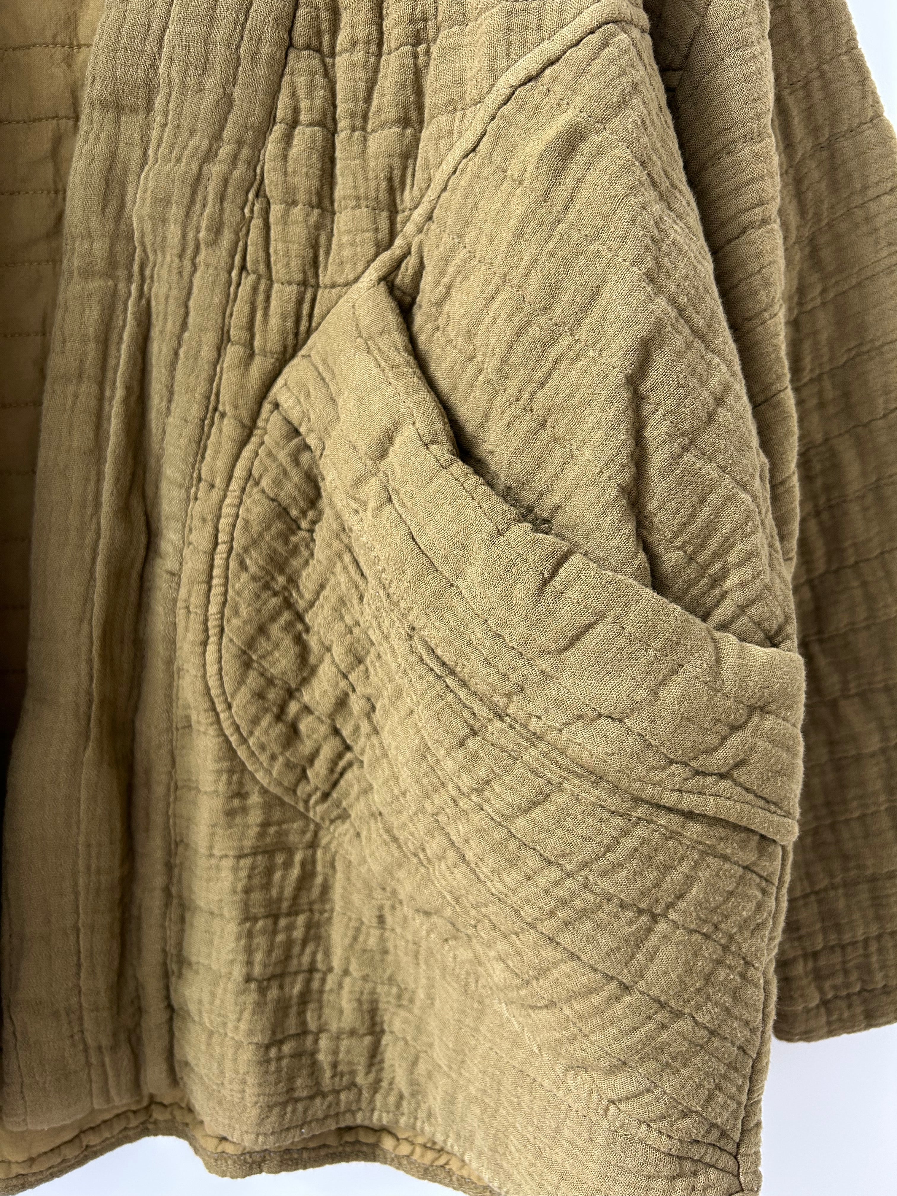 Kimono-Jacke - ocker
