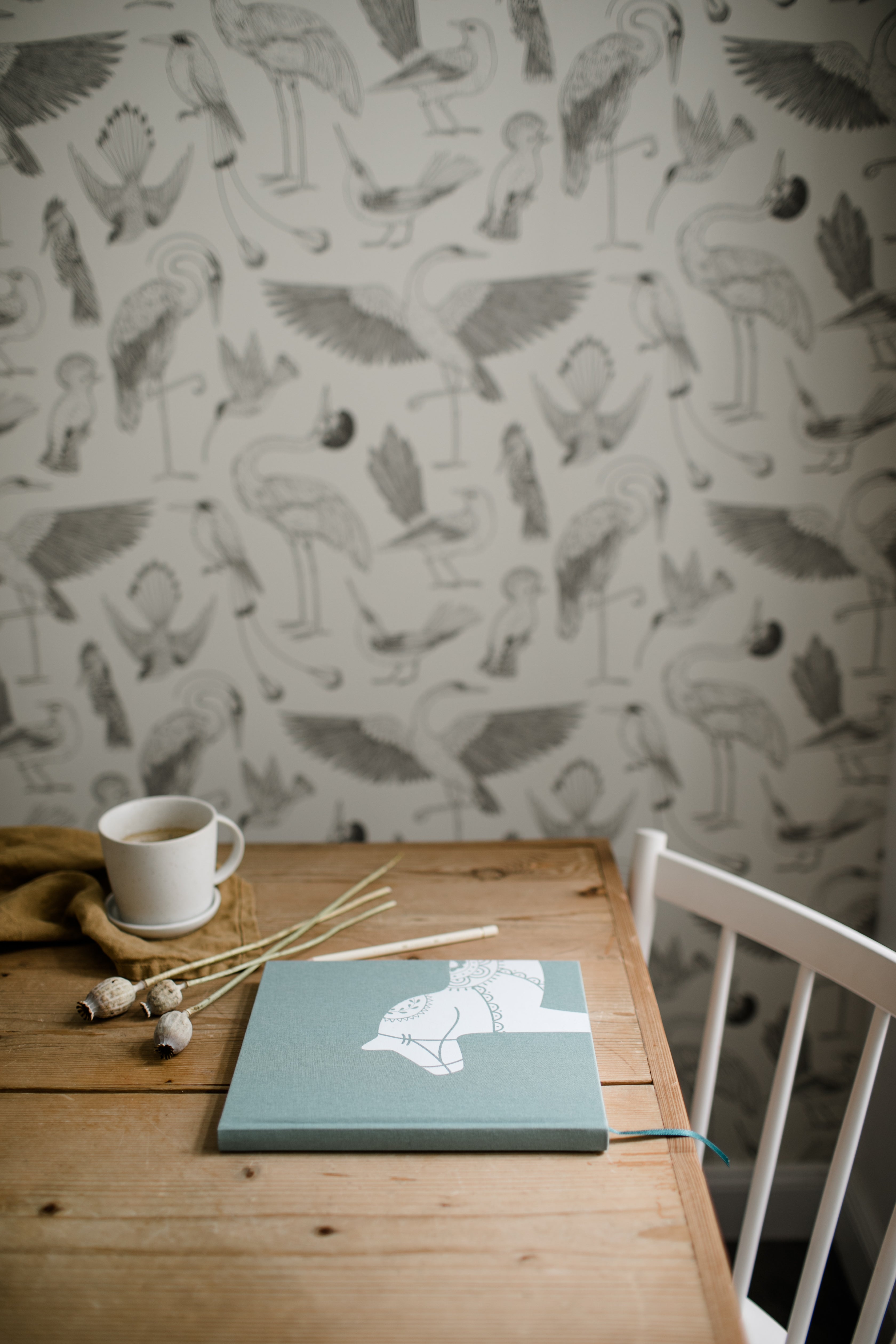 Notizbuch Dalapferd - dusty green 21 x 24 cm