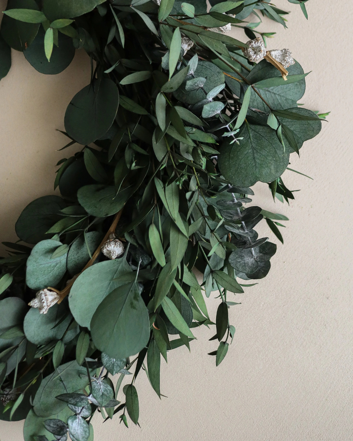 Kranz Eukalyptus Mix - Green Mixed Eucalyptus Wreath (Ø 40 cm)