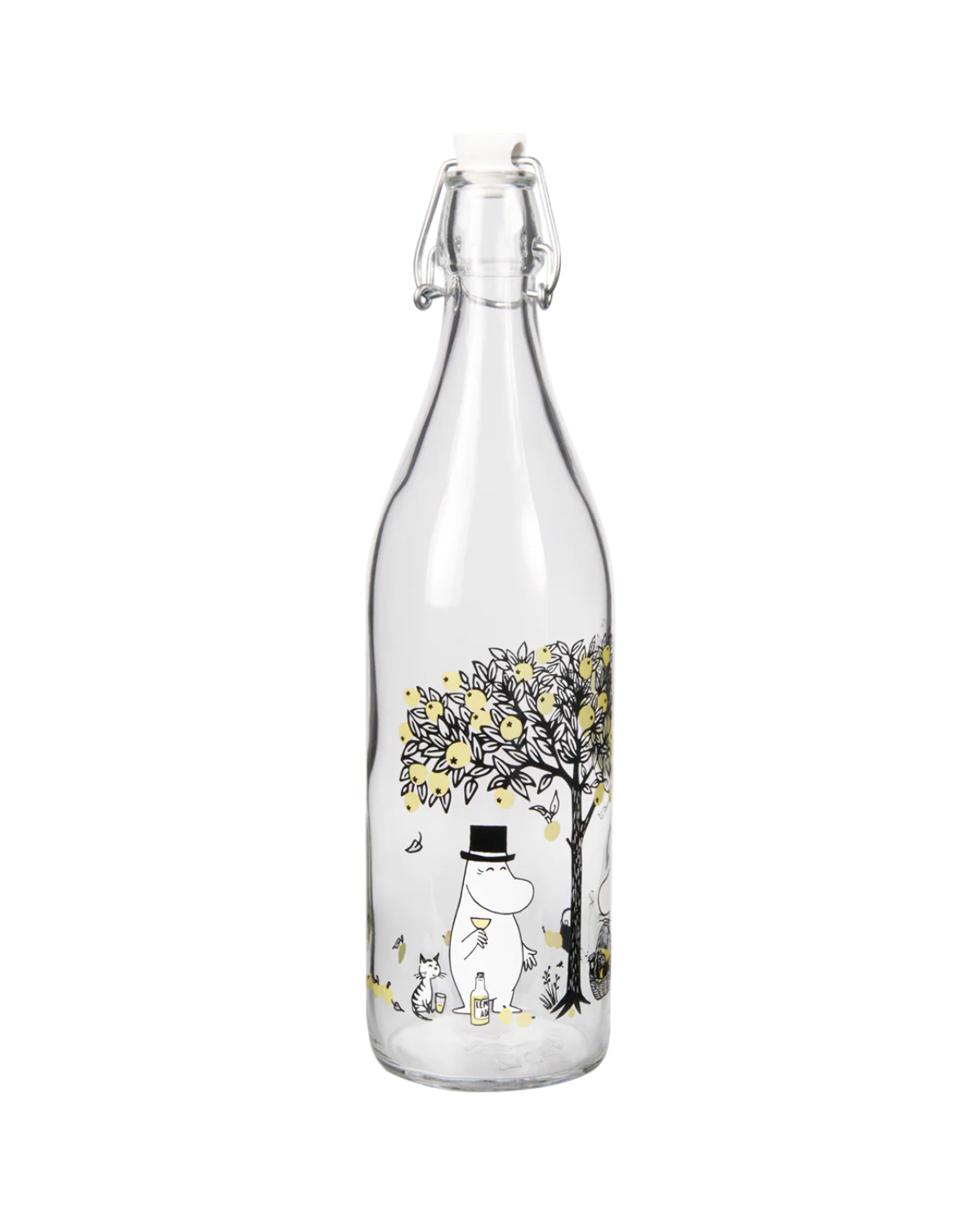 Mumin Glasflasche mit Bügelverschluss - Omenat 1 Liter