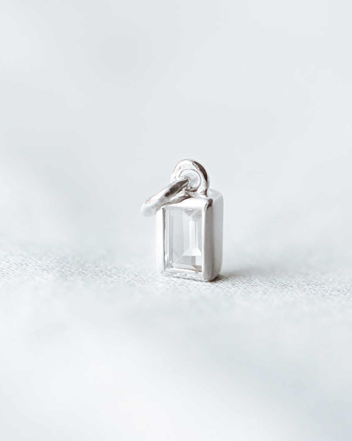 Anhänger Beloved Squared mit Bergkristall - silber