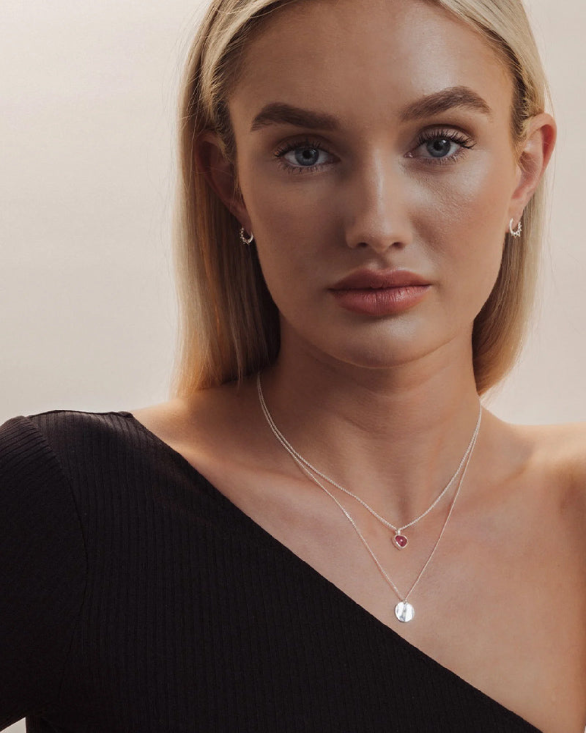 Halskette Minimalistica Hammered - silber