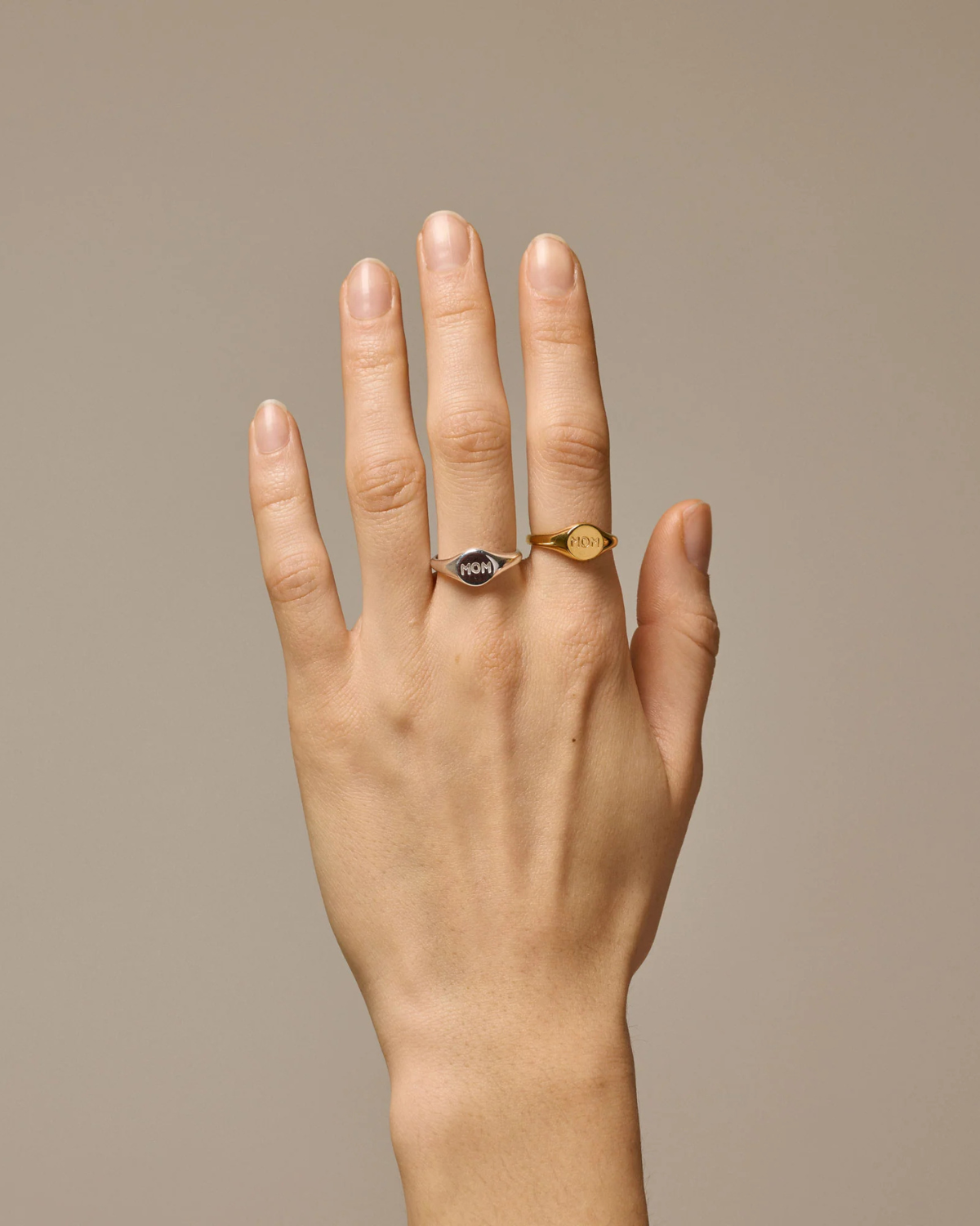Ring Mom Signet - gold