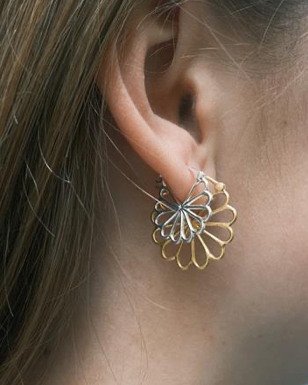 Ohrringe Small Bellis - silber