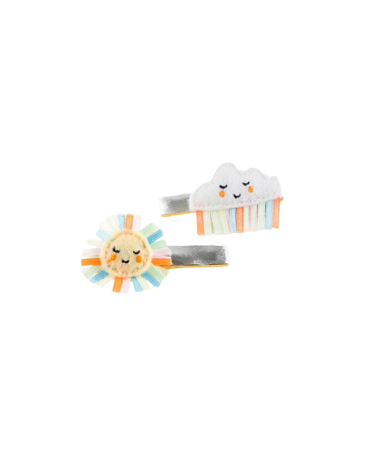 Haarspangen - Rainbow Sun & Cloud 2 Stk.