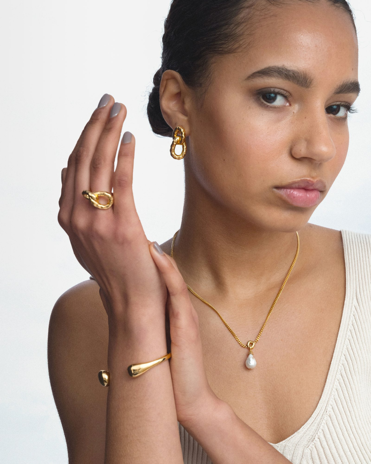 Armreif Bolded Drops Bangle - gold