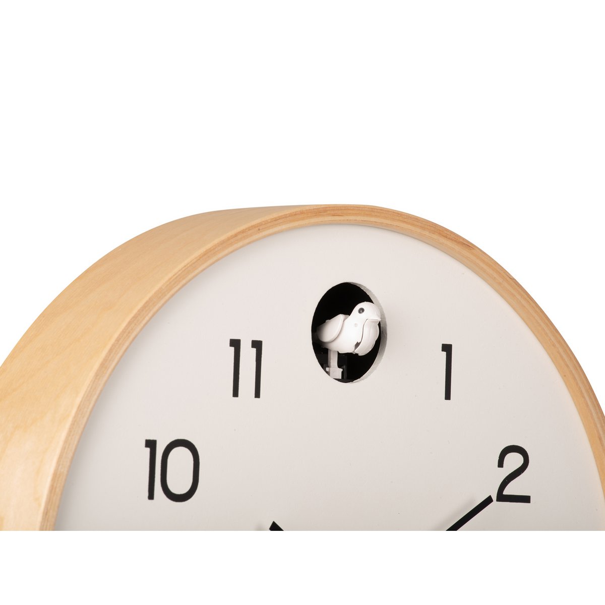 Wanduhr Natur Kuckuck - Weiß