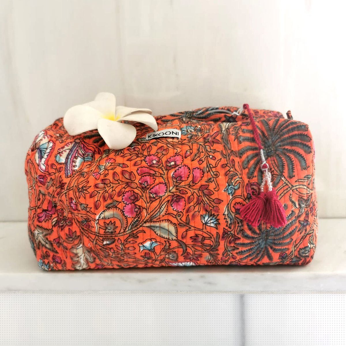 Kosmetiktasche "Orange Palm"