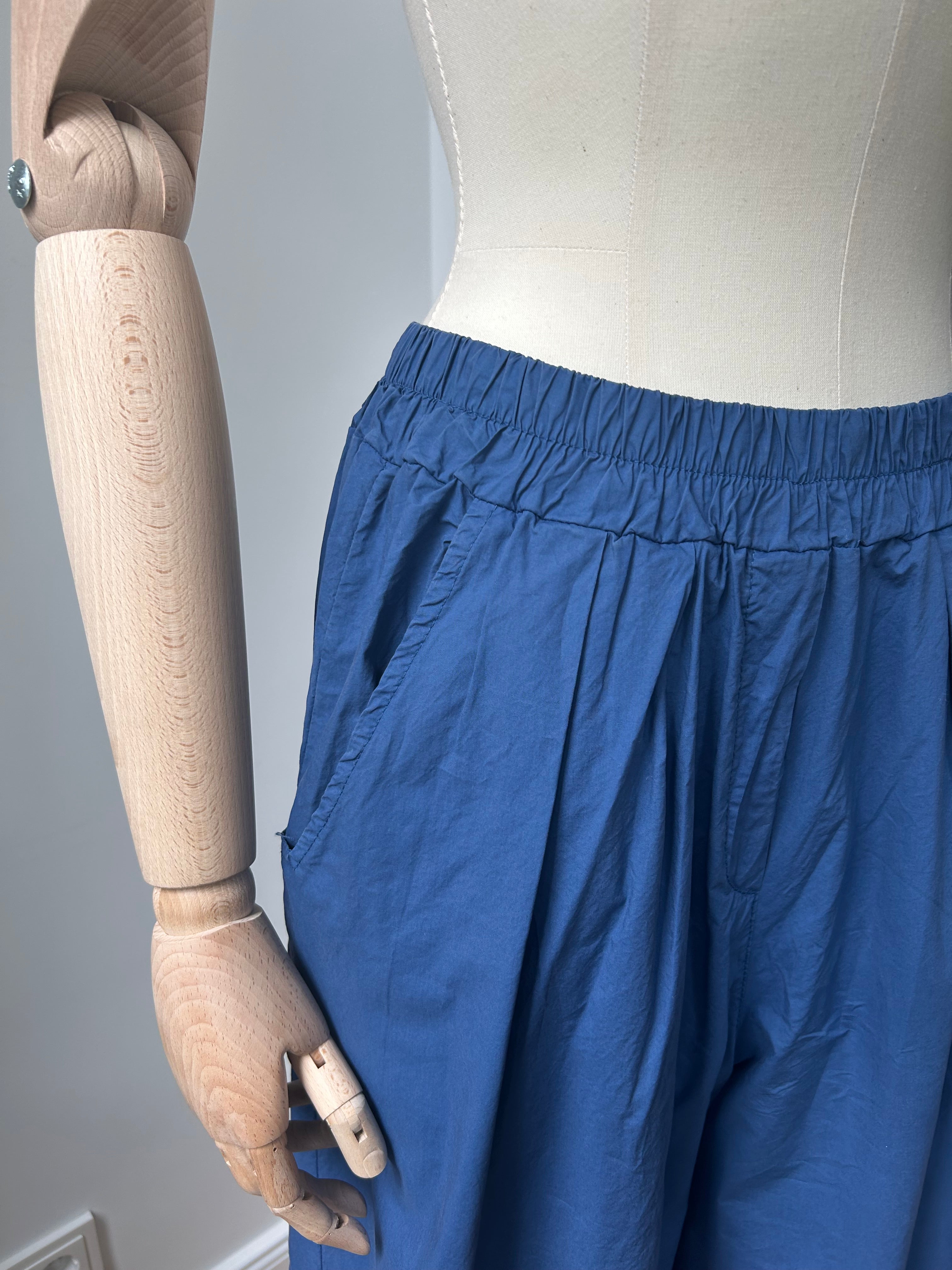 Leichte Culotte Palazzo-Hose - navy
