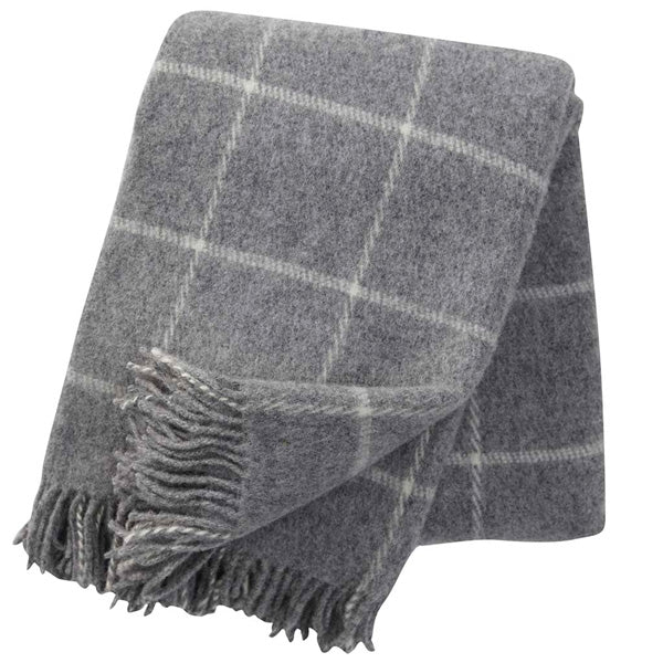 Wolldecke Vinga Island - light grey
