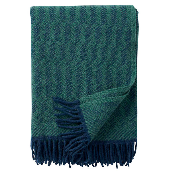 Wolldecke Tage - dark blue