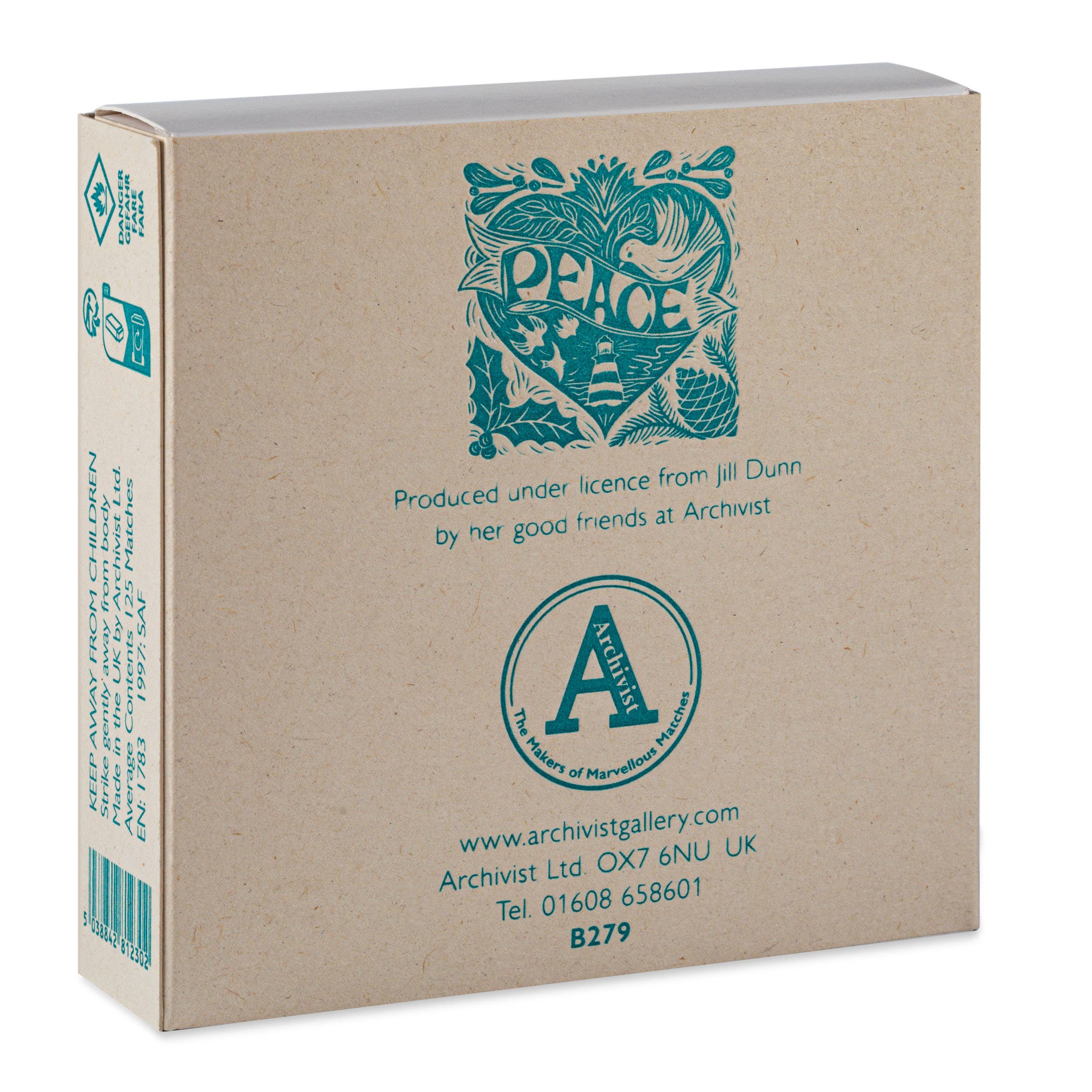 Peace | Quadratische Sicherheitsstreichhölzer