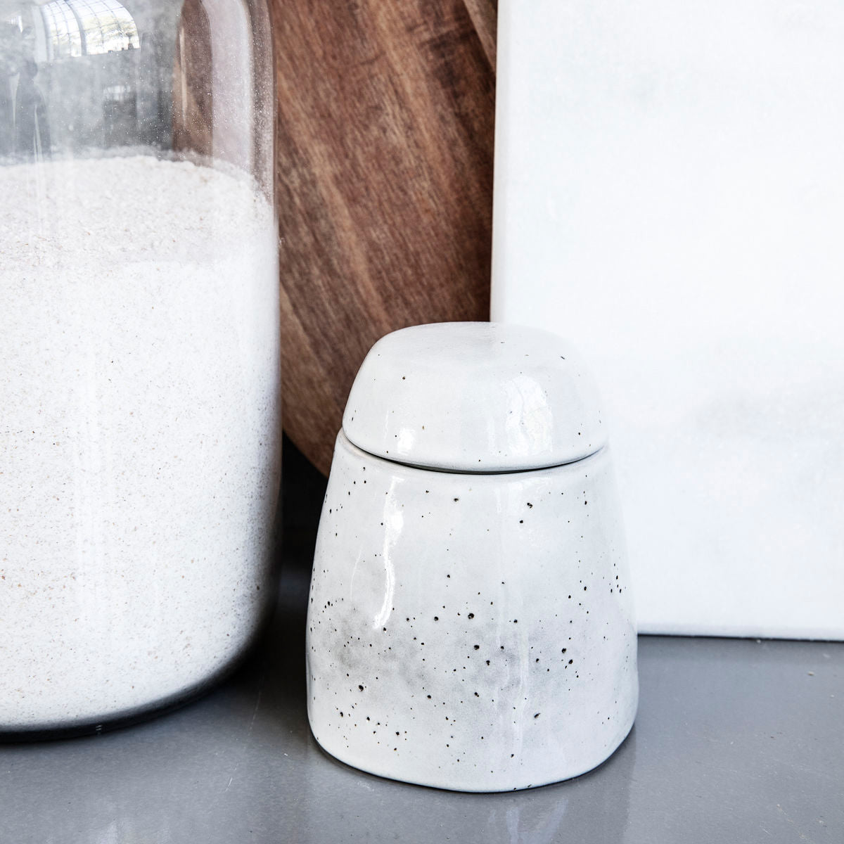 Zuckerdose mit Deckel Rustic