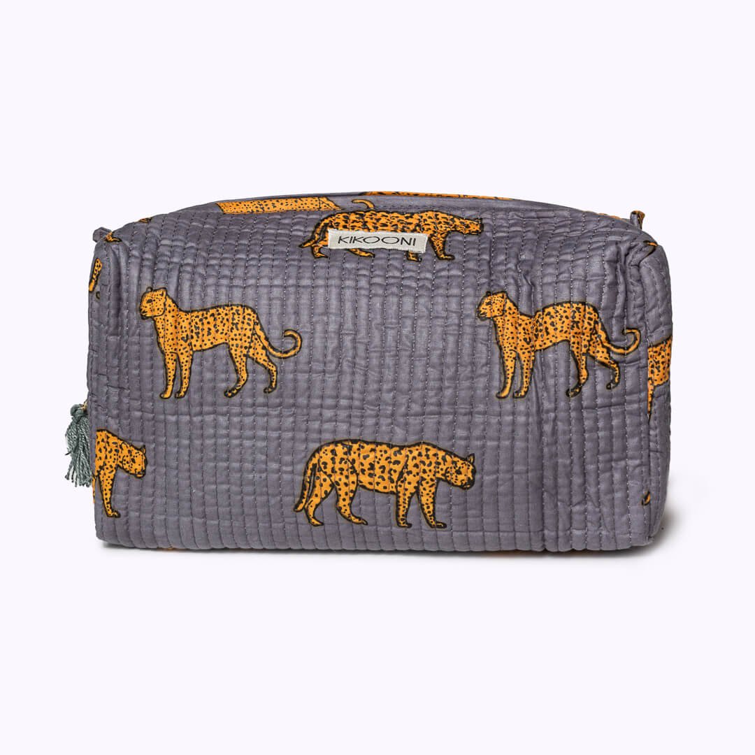 Kosmetiktasche "Grey Leopard"
