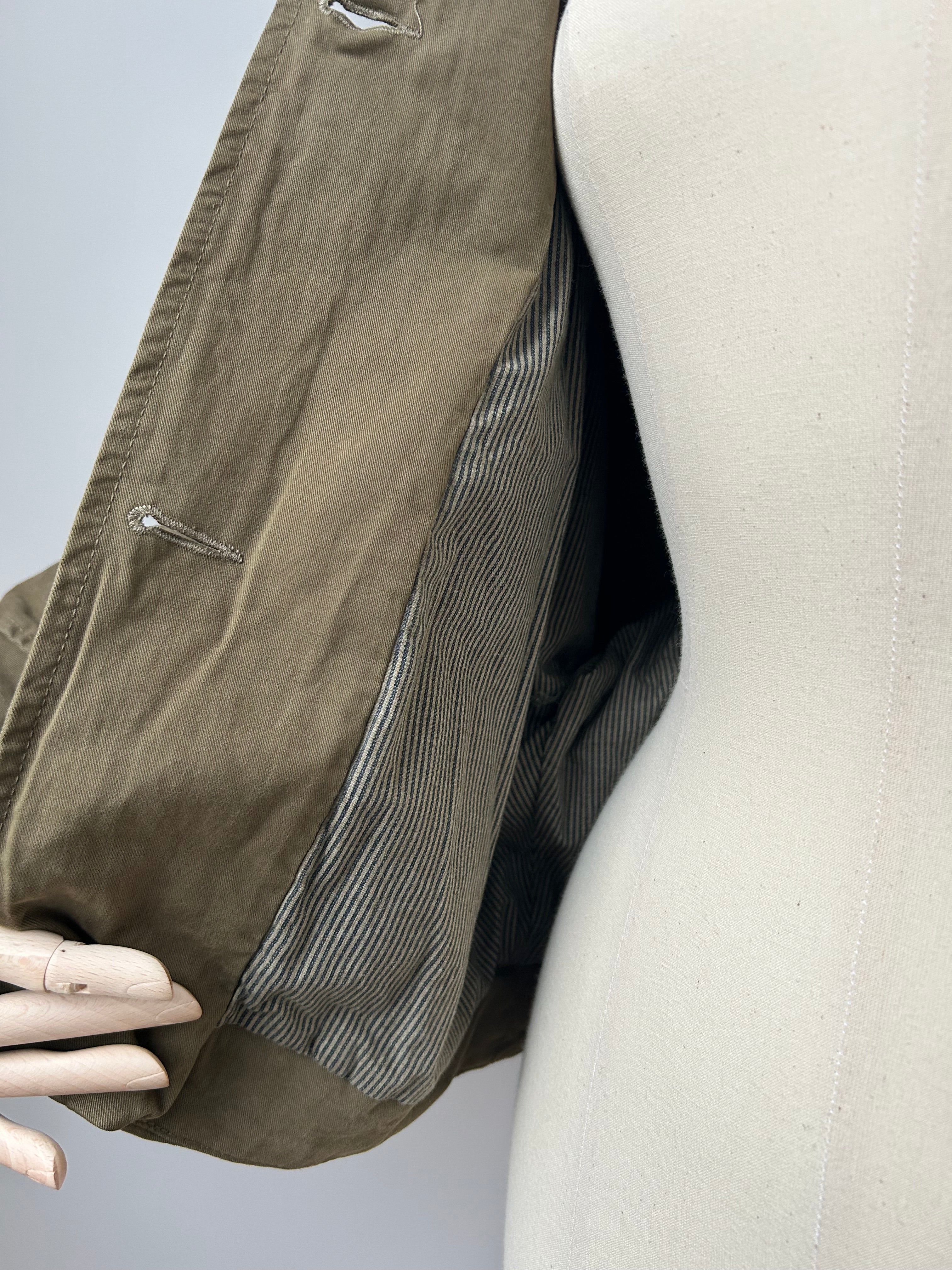 Jacke mit Kapuzenschal zum Knoten - khaki-braun