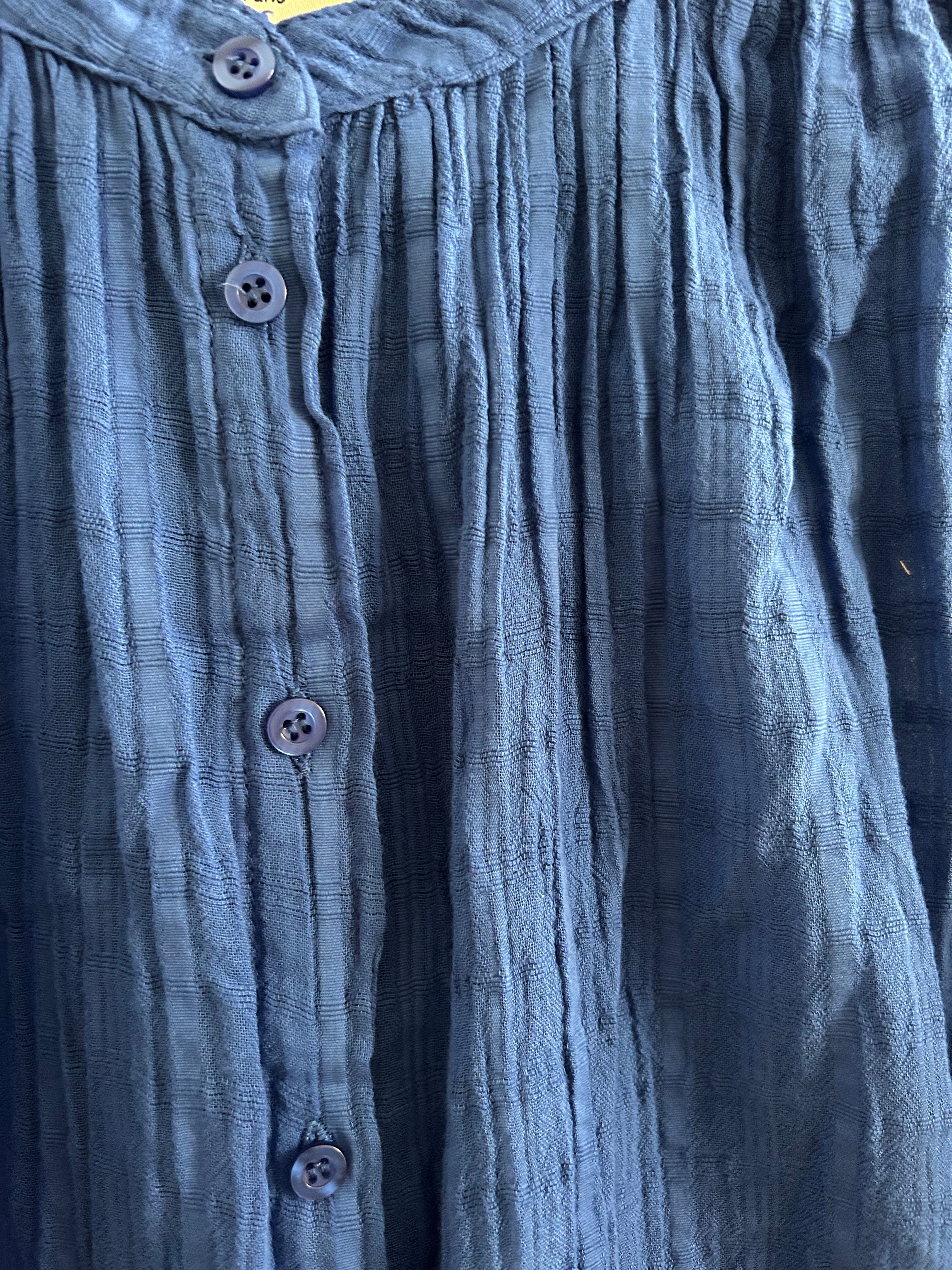 Ärmellose Bluse azurblau