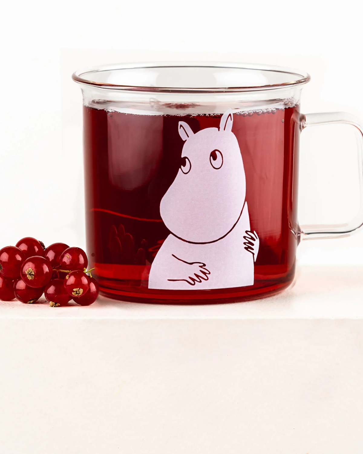 Mumin Glastasse aus Borosilikatglas - Mumintroll 350 ml