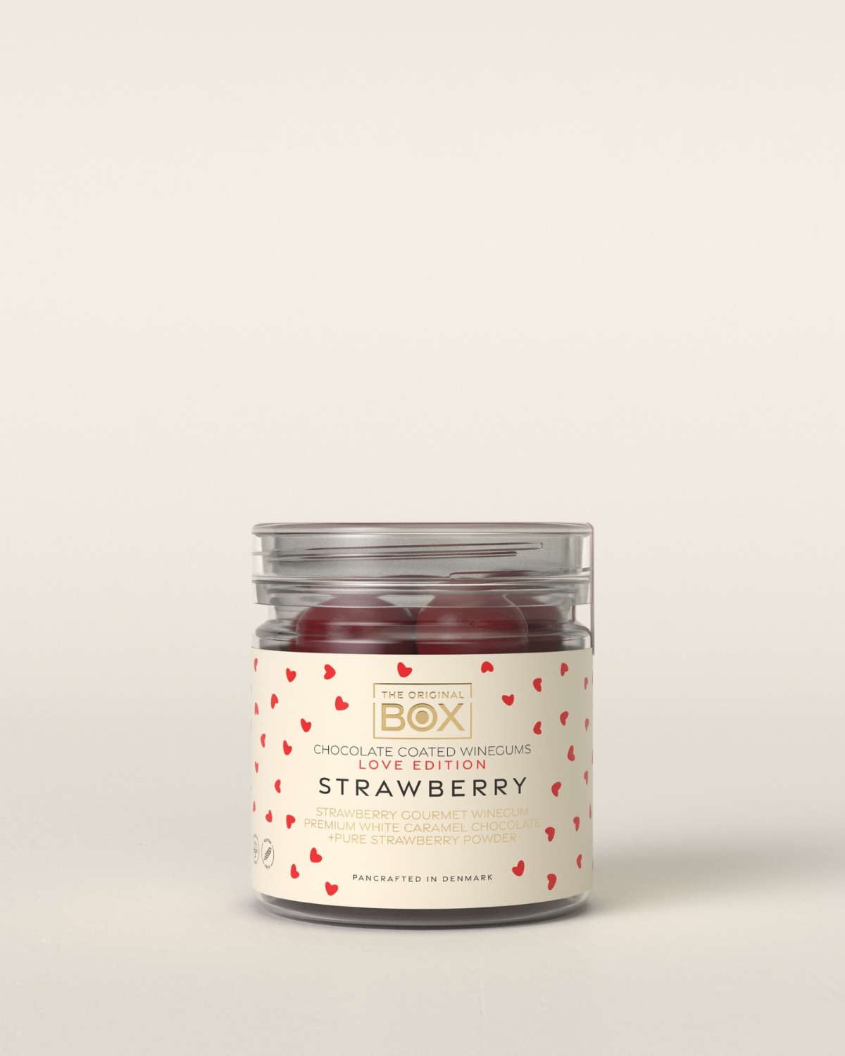 Fruchtgummi mit Schokolade – LOVE EDITION - Strawberry - 110 g