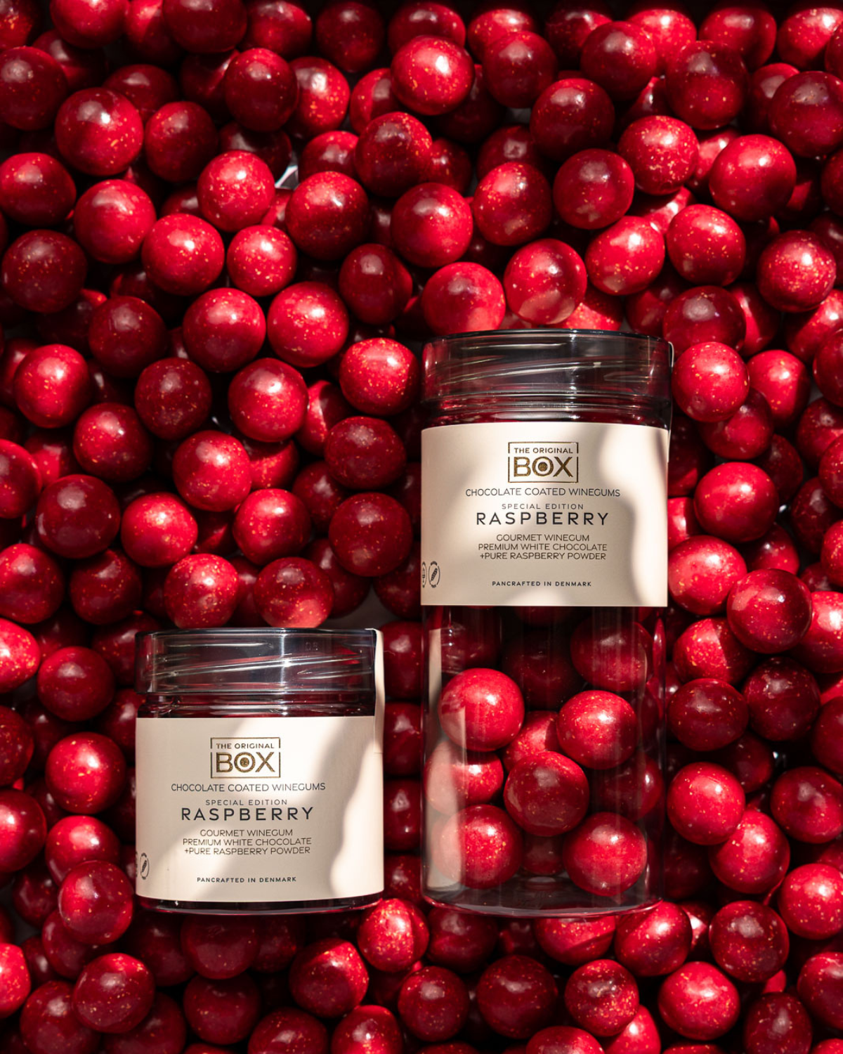 Fruchtgummi mit Schokolade - Raspberry / Himbeere 250 g