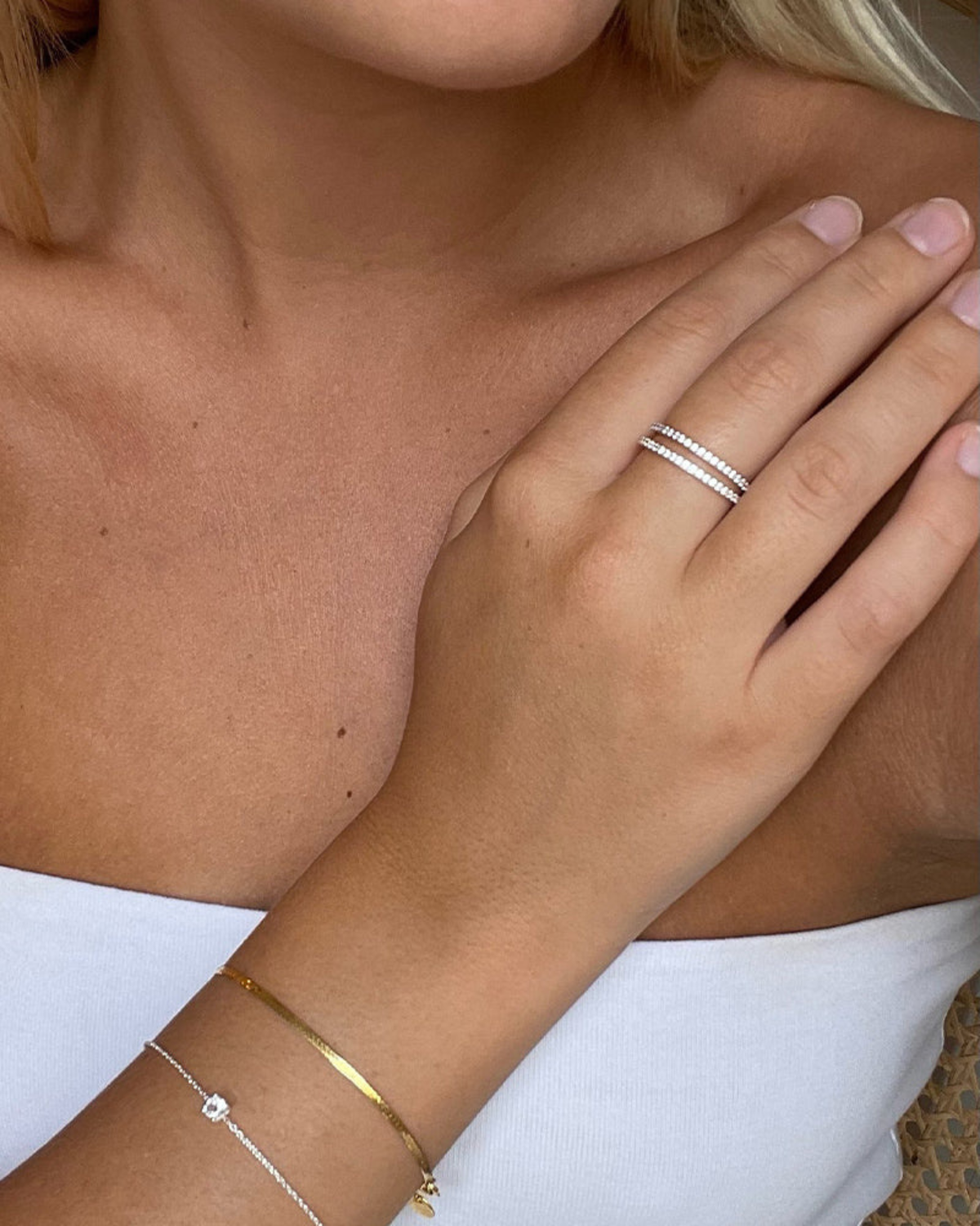 Ring Tiny Sparkle - silber