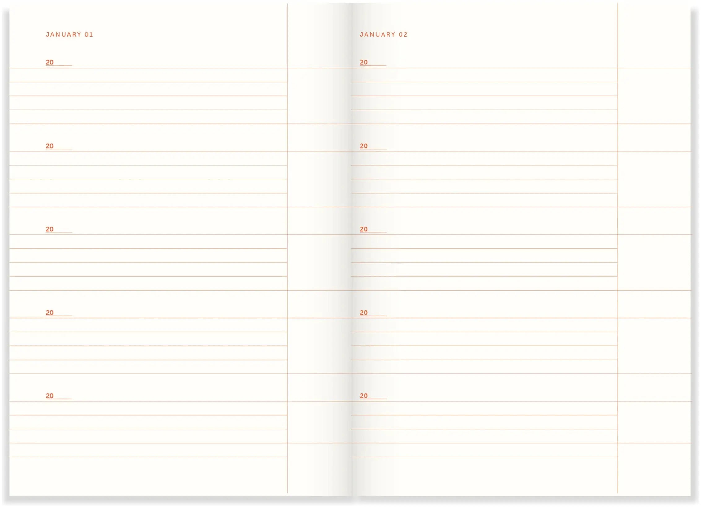 One Line a Day Tagebuch - Lavendel