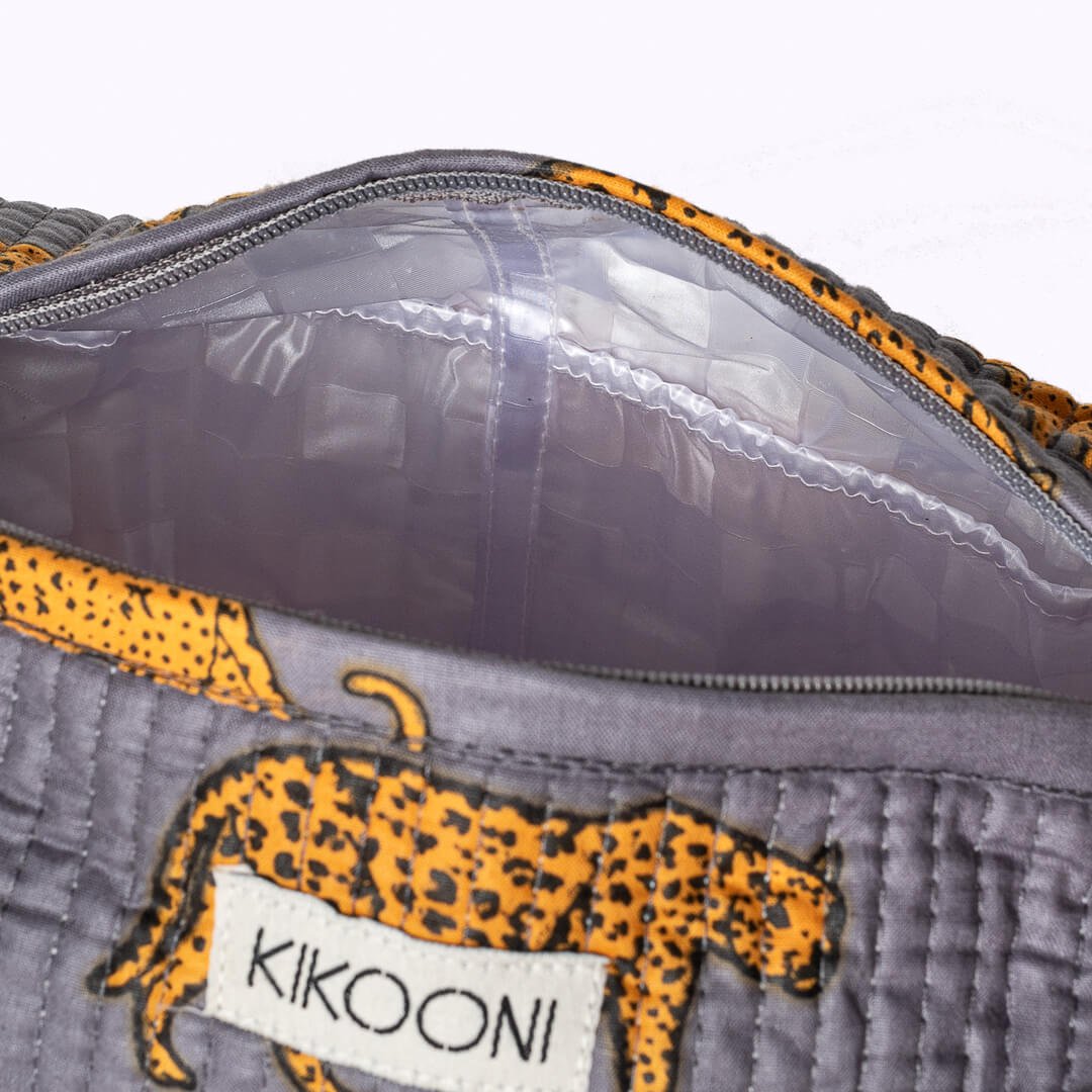 Kosmetiktasche "Grey Leopard"