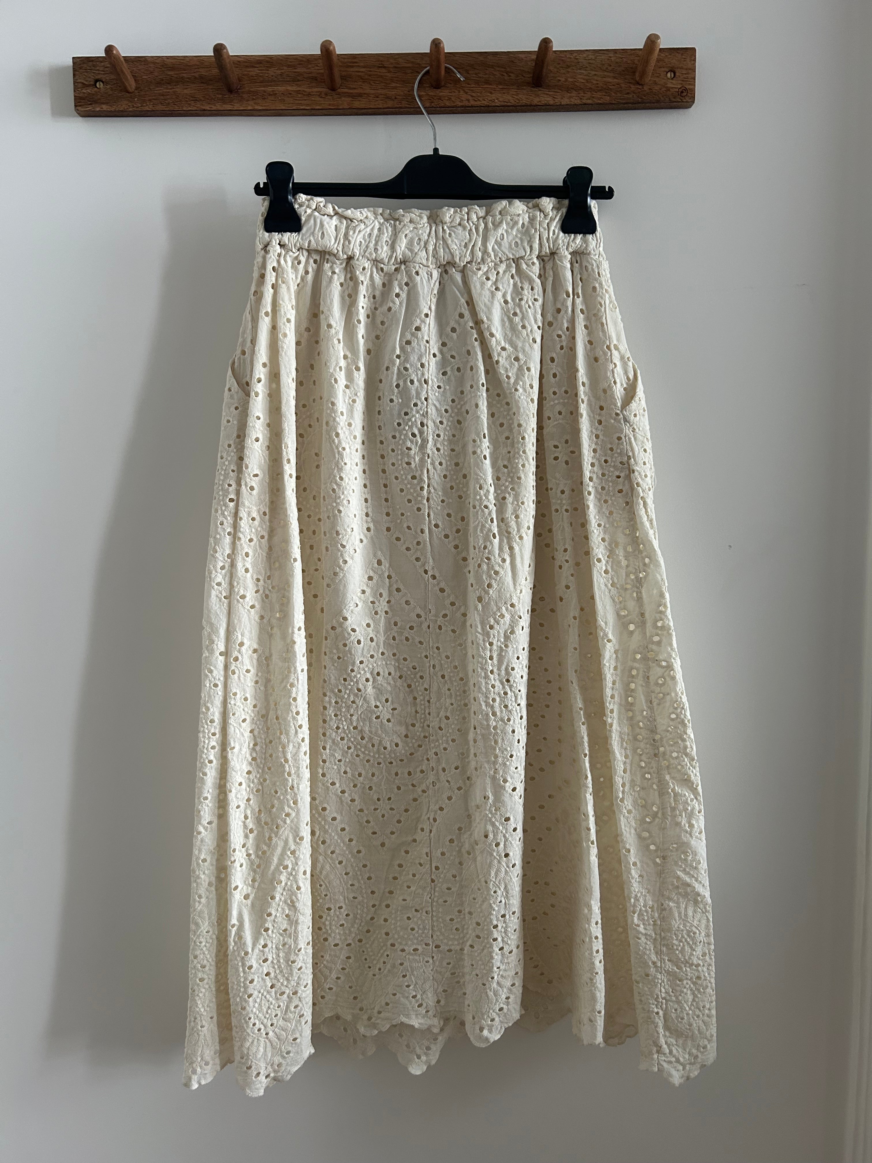 Rock Broderie Spitze - creme
