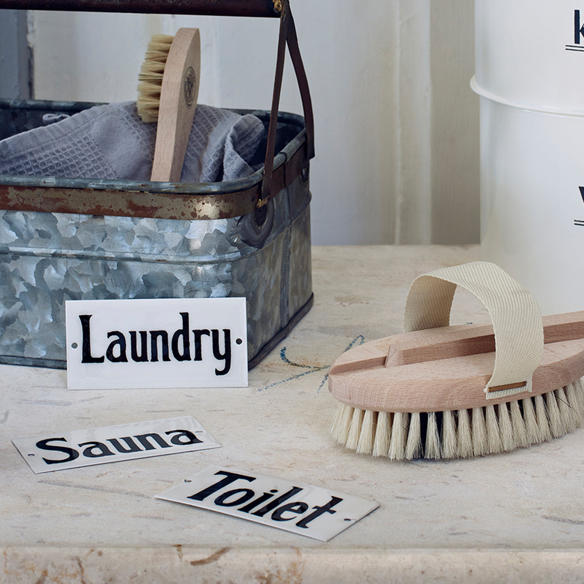 Emaille Schild - Sauna