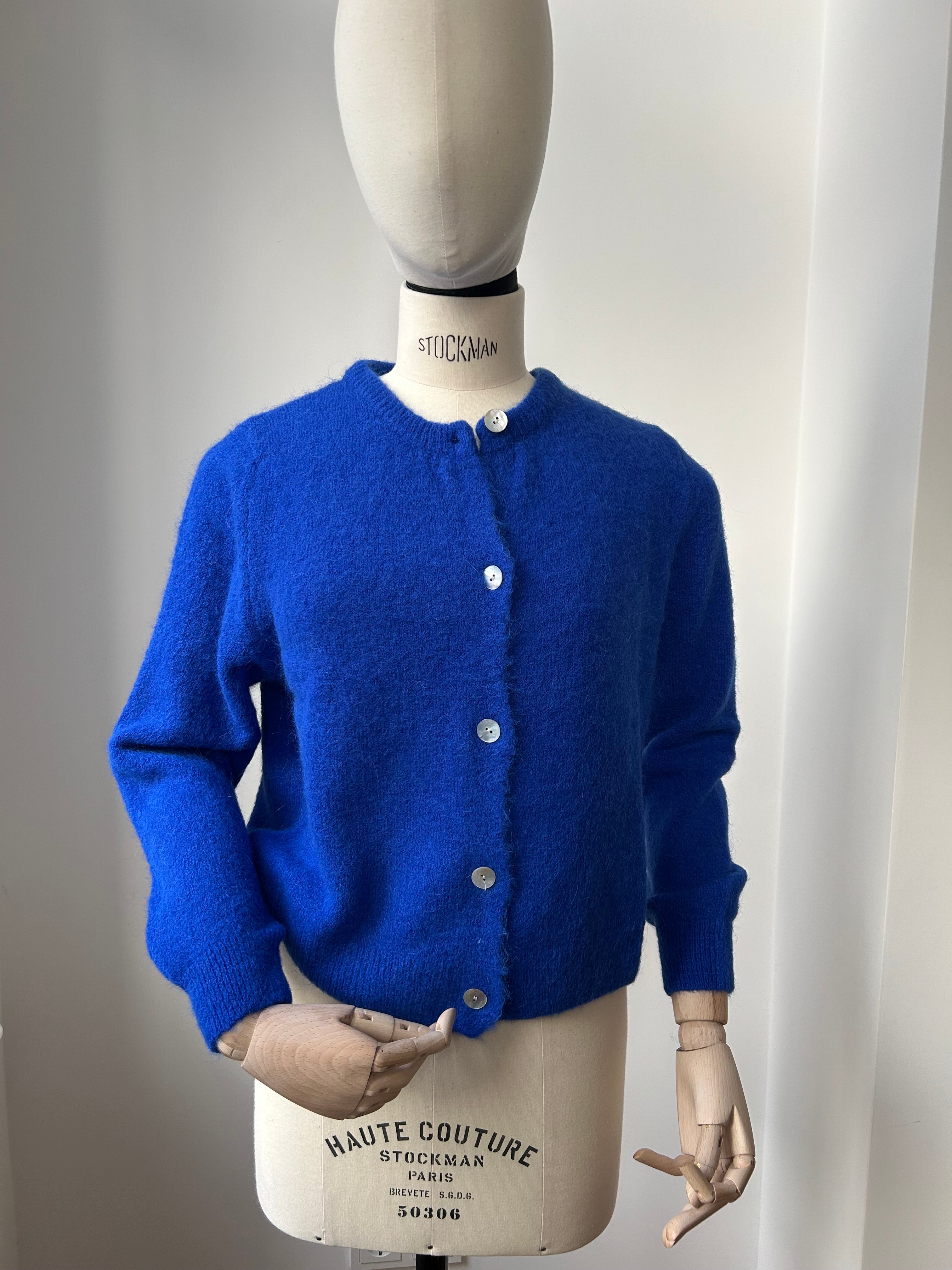 Strickjacke Cardigan - Königsblau