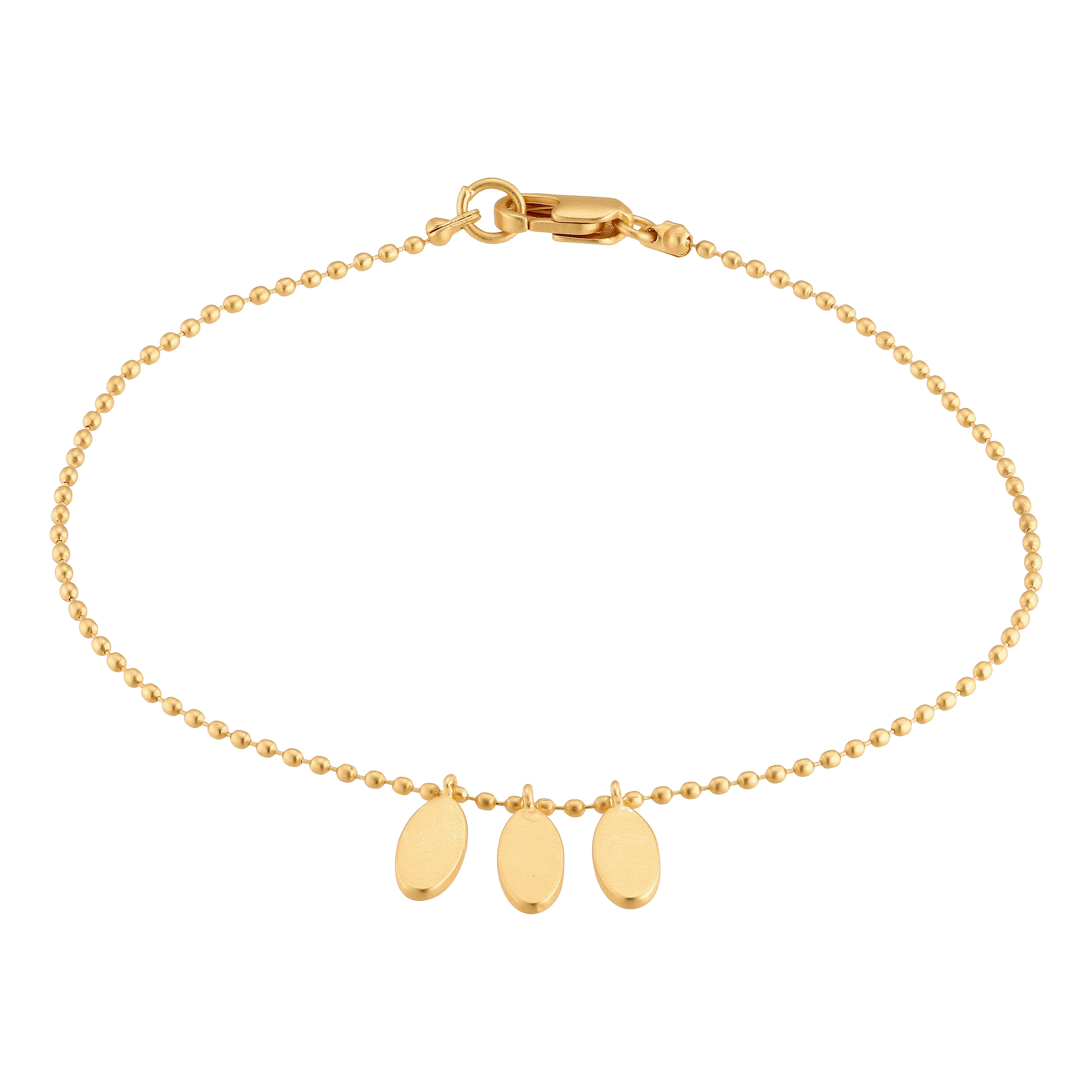 Armband 3-Oval - gold
