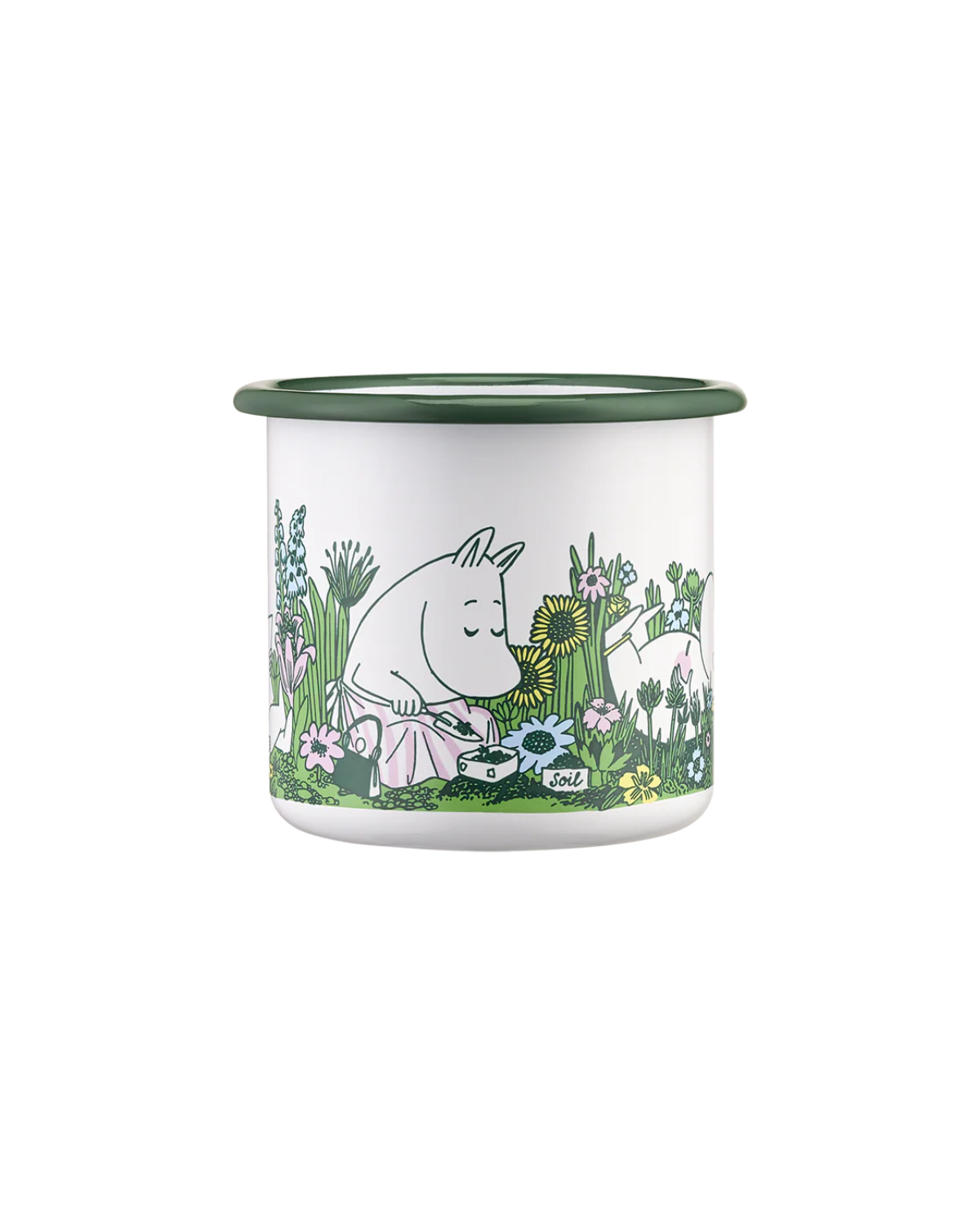 Mumin Emaille Becher - In the Garden 370 ml