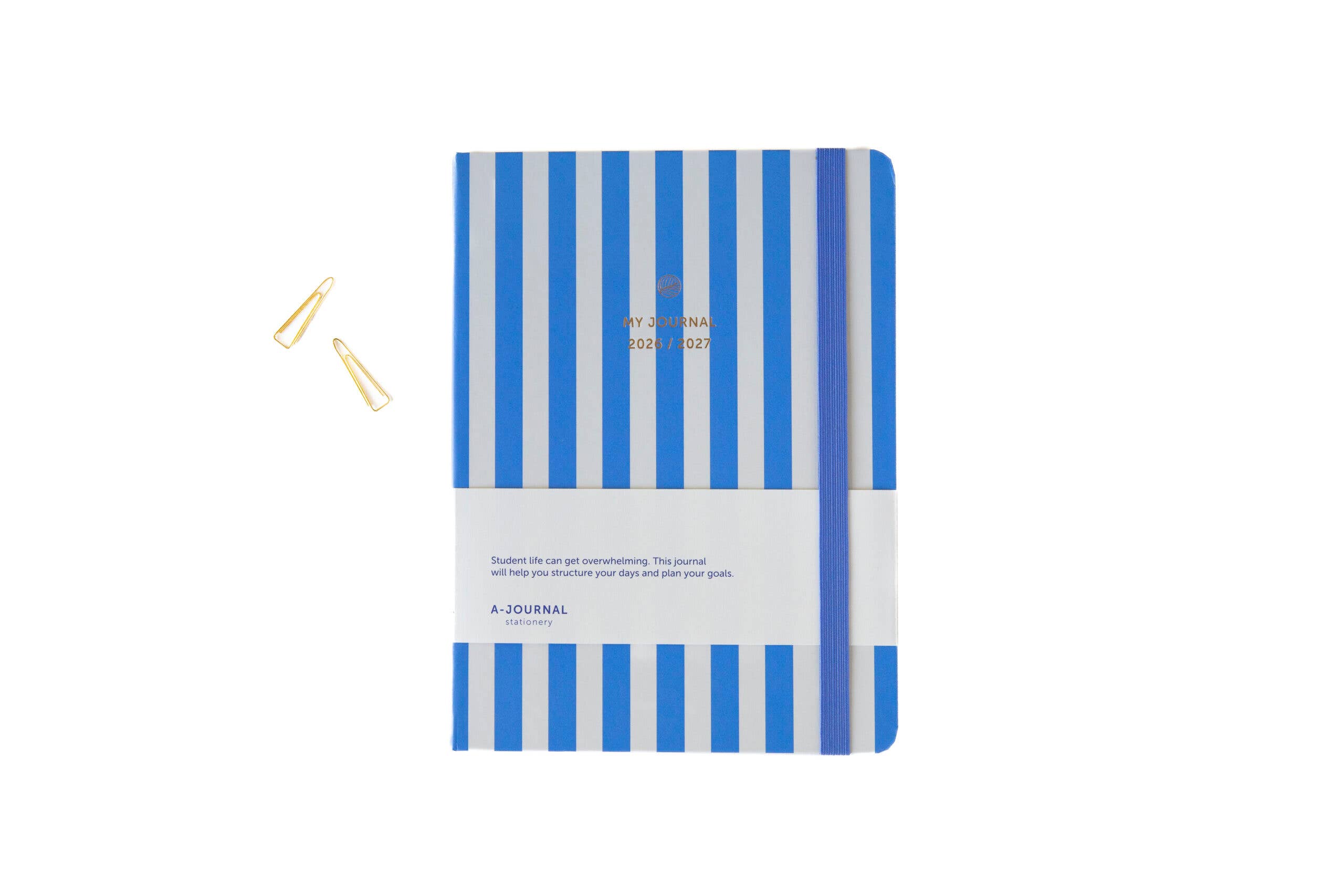 My Journal Planer 2026/2027 – Blaue Streifen