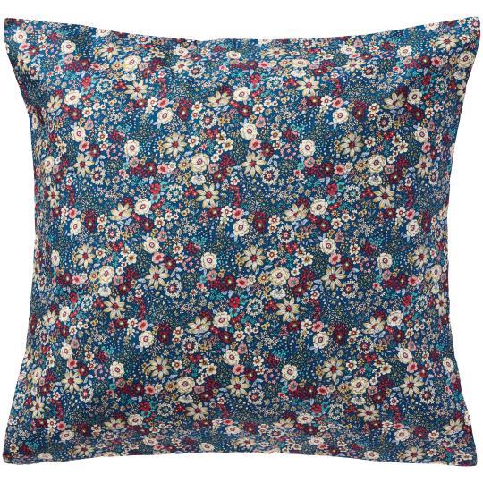 Kissenbezug Floral - blau / violett